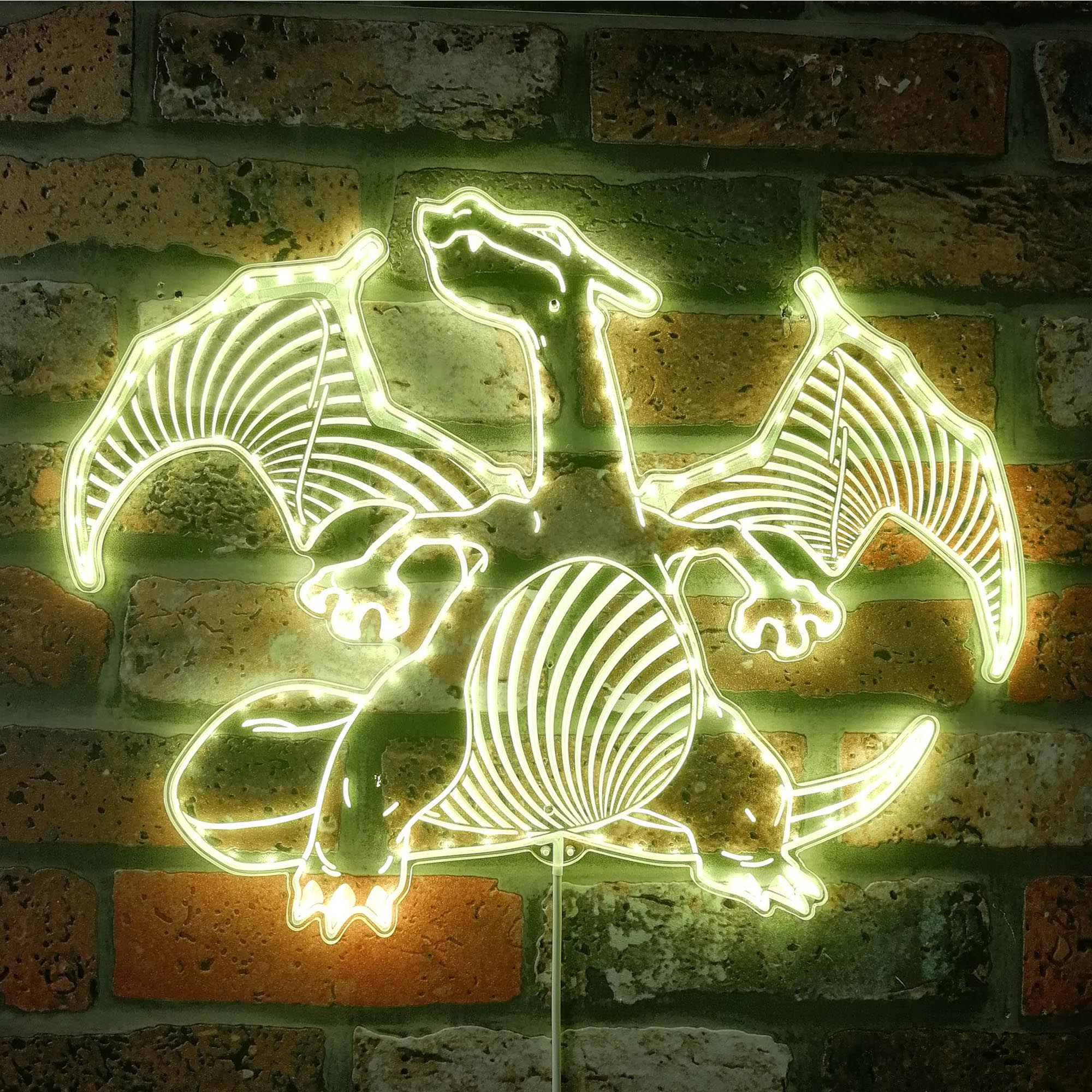 Charizard Pokemon Dynamic RGB Edge Lit LED Sign