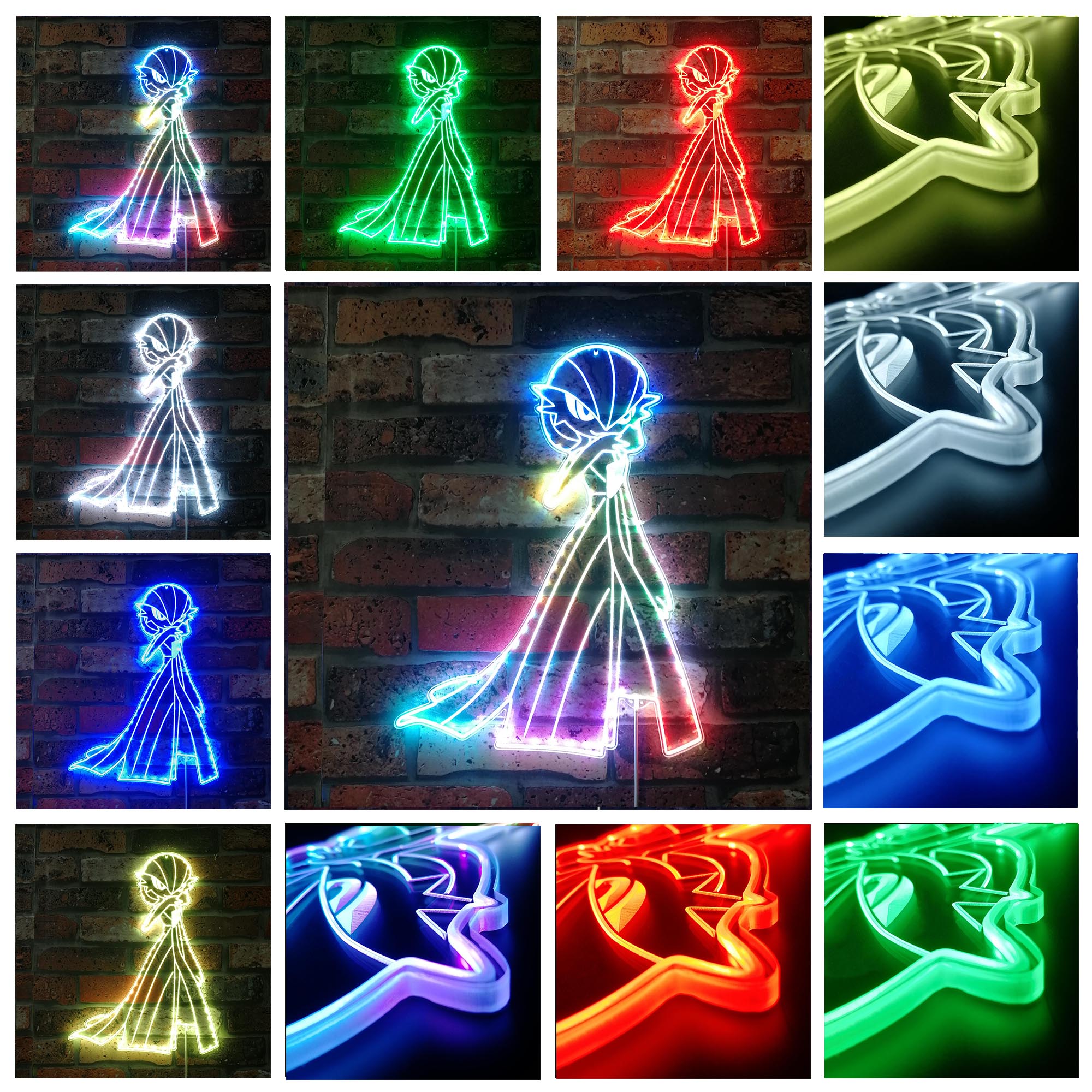 Gardevoir Dynamic RGB Edge Lit LED Sign