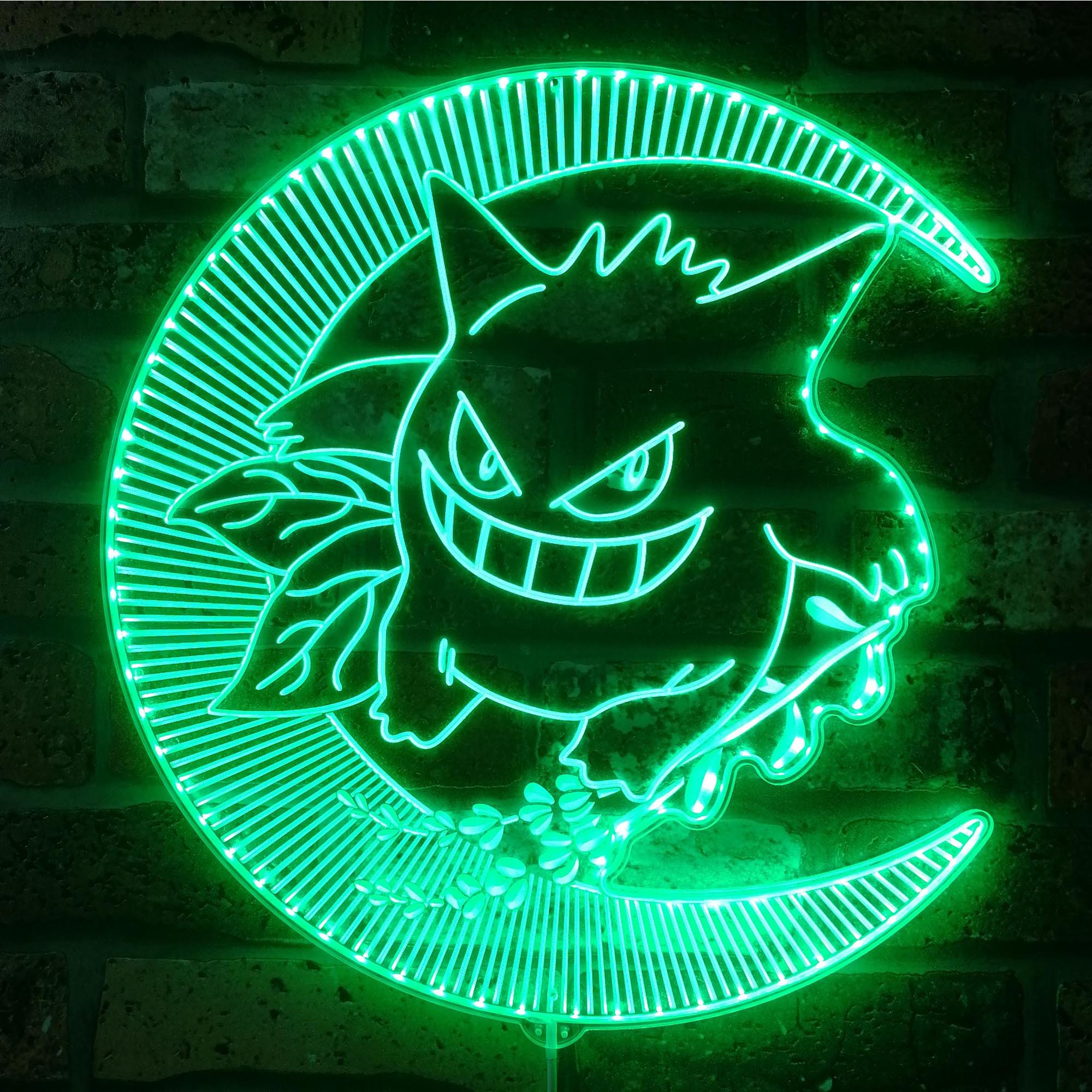 Gengar Dynamic RGB Edge Lit LED Sign