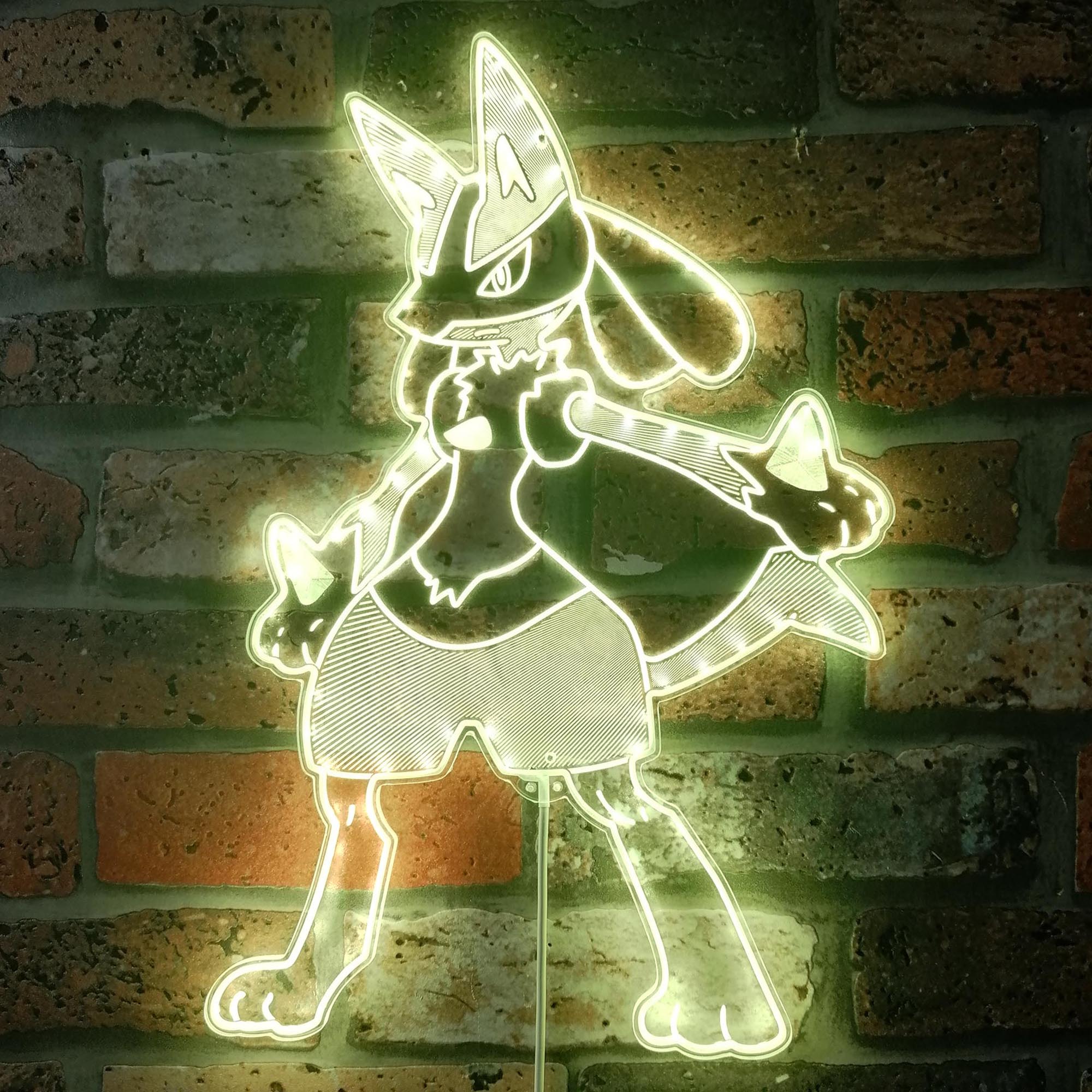 Lucario Dynamic RGB Edge Lit LED Sign