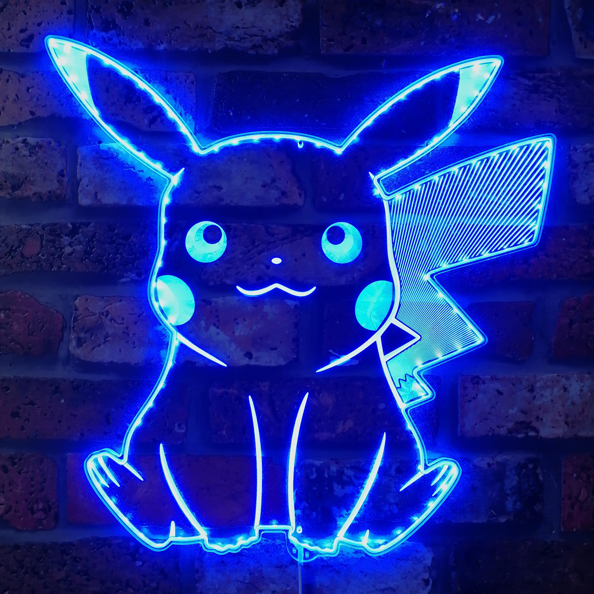Pikachu Pokemon Dynamic RGB Edge Lit LED Sign