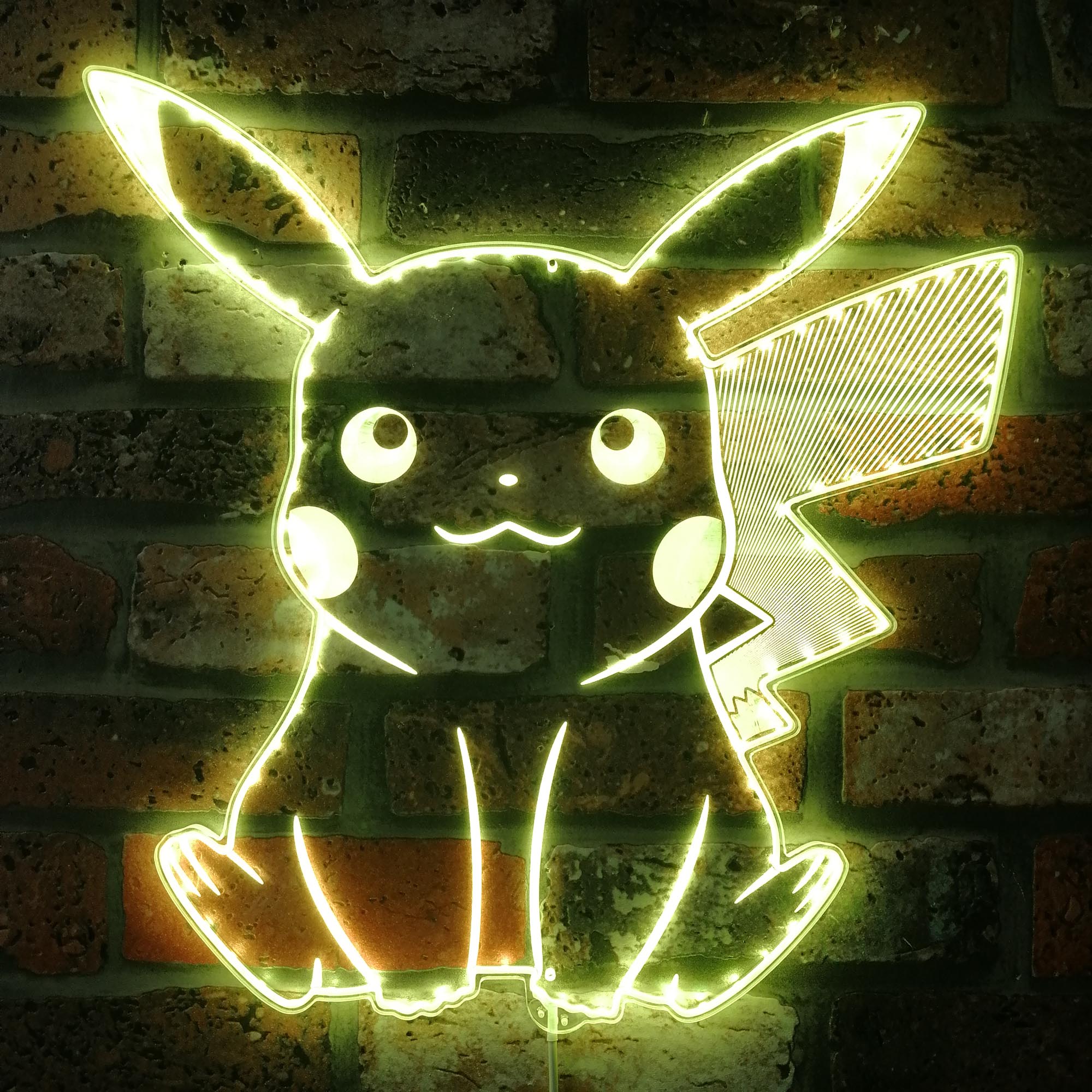 Pikachu Pokemon Dynamic RGB Edge Lit LED Sign