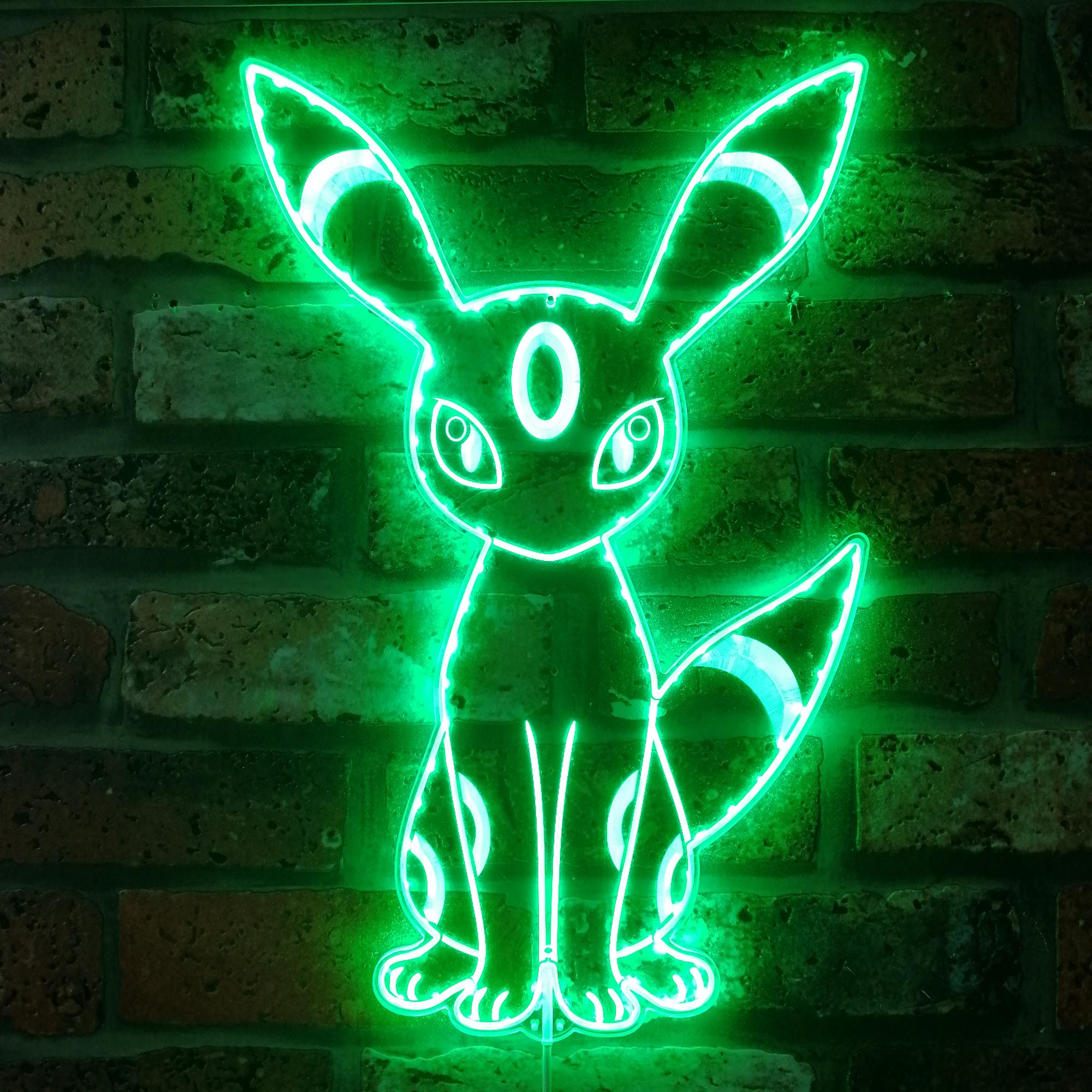 Umbreon Pokemon Dynamic RGB Edge Lit LED Sign