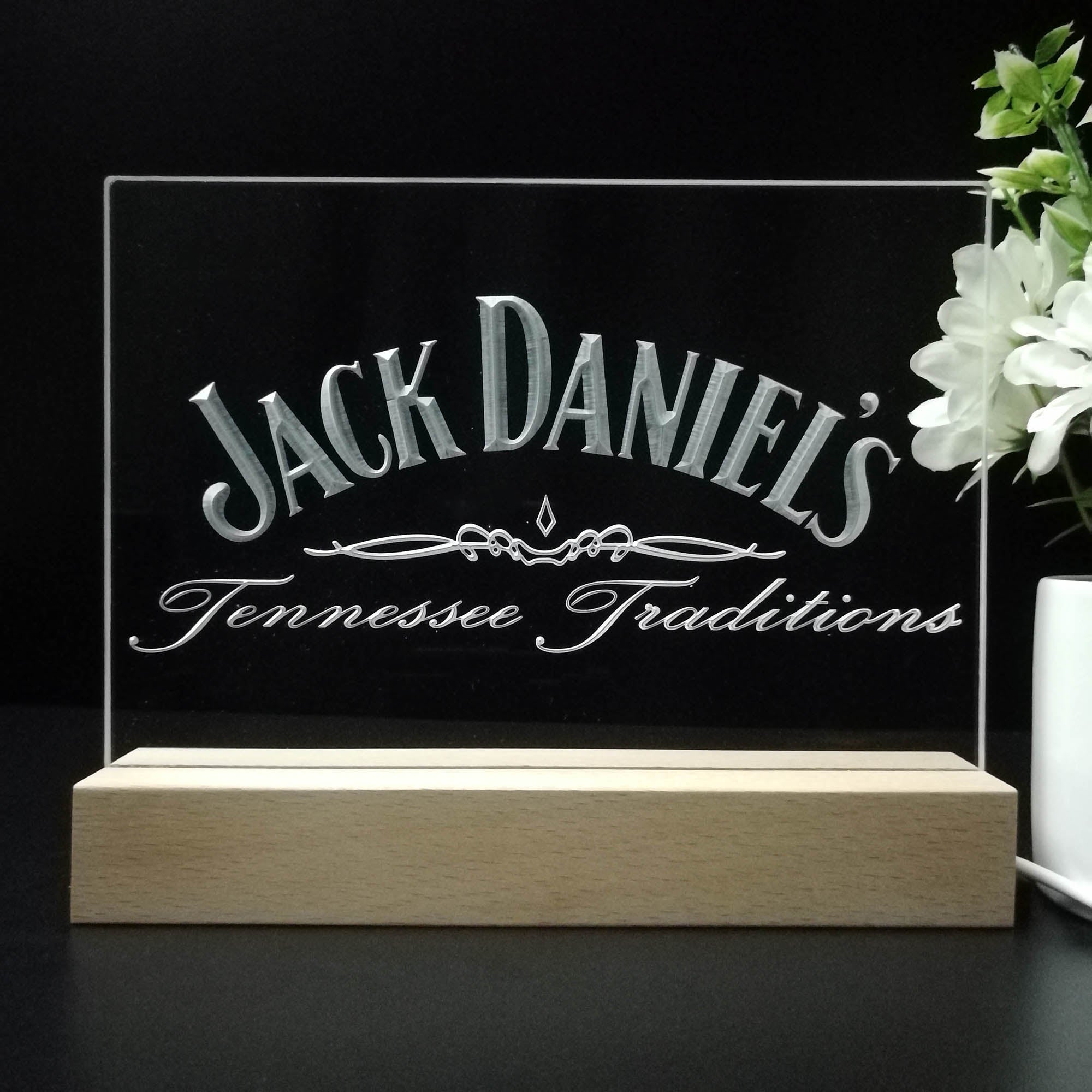 Jack Daniel's Tennessee Traditions Neon Sign Pub Bar Lamp