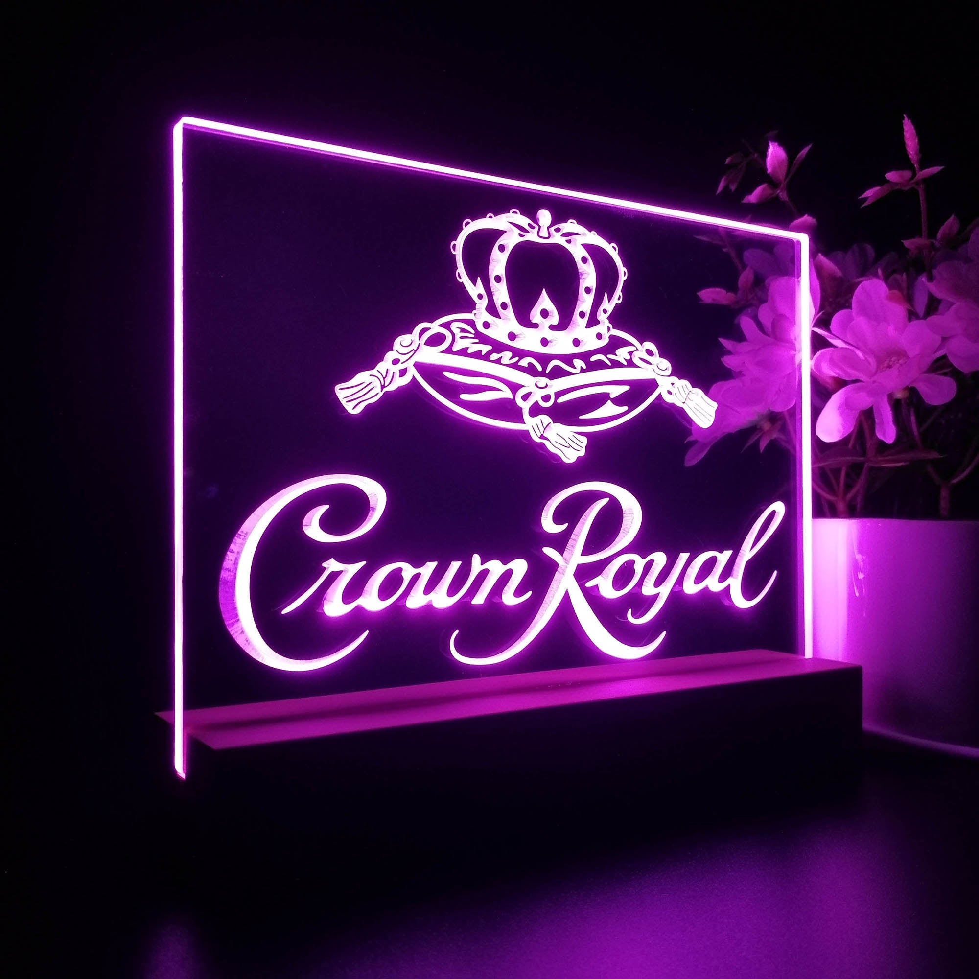 Crown Royal Neon Sign Pub Bar Lamp