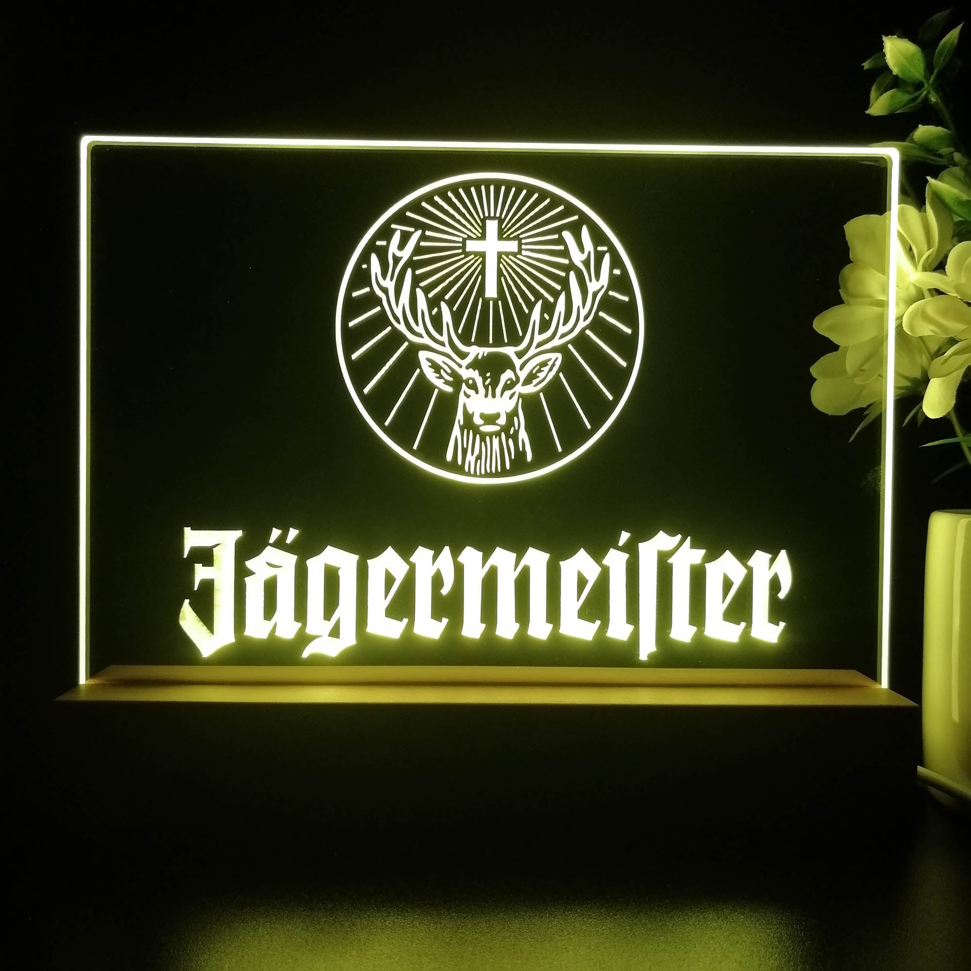 Jagermeister Deer Drink Bar Neon Sign Pub Bar Lamp