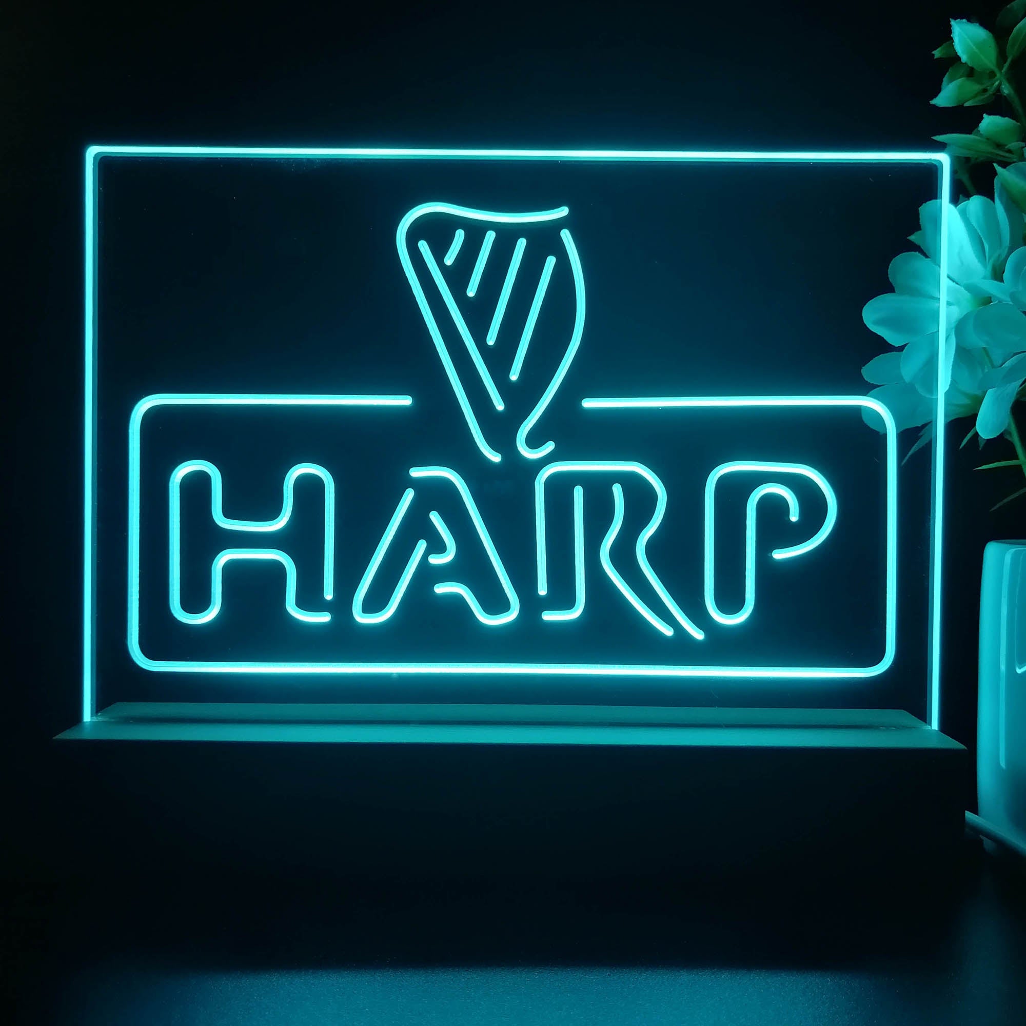 Harp Neon Sign Pub Bar Lamp