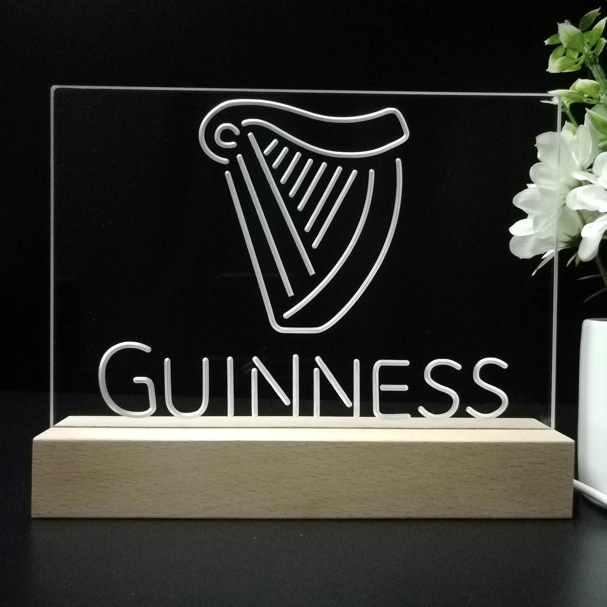 Guinness Ale Neon Sign Pub Bar Lamp