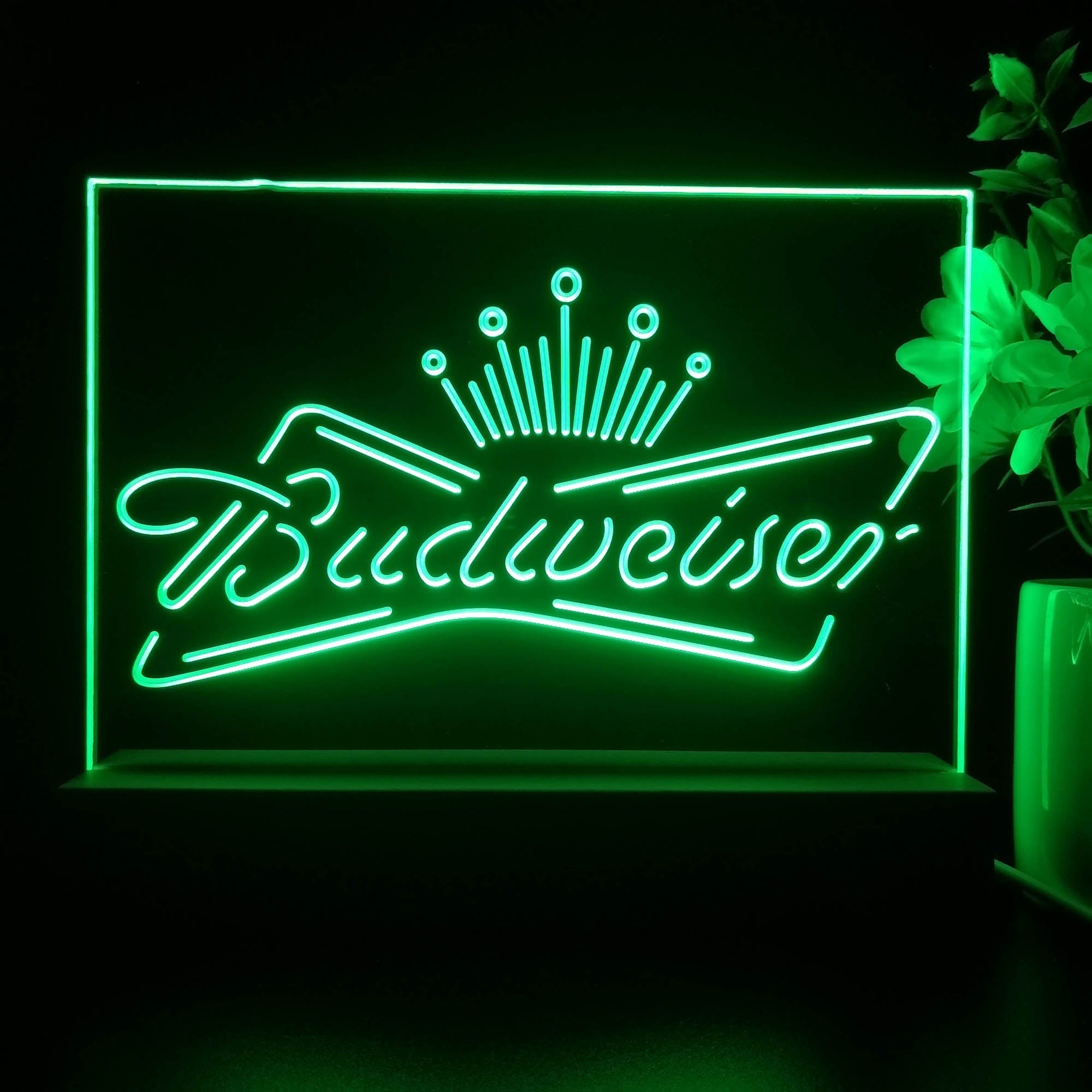 Budweiser King Neon Sign Pub Bar Lamp