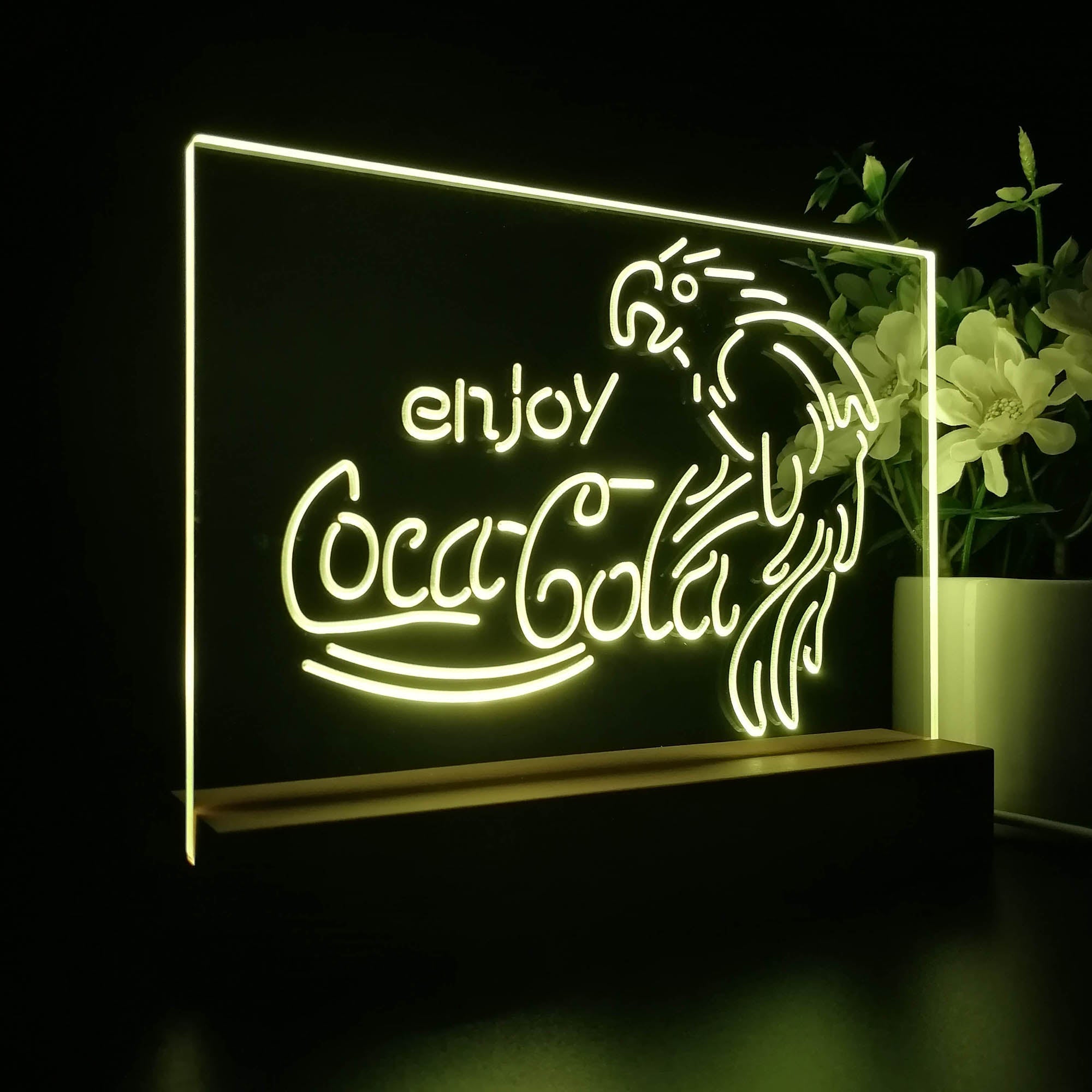 Coca Cola Classic Logo Bar Neon Sign Pub Bar Lamp