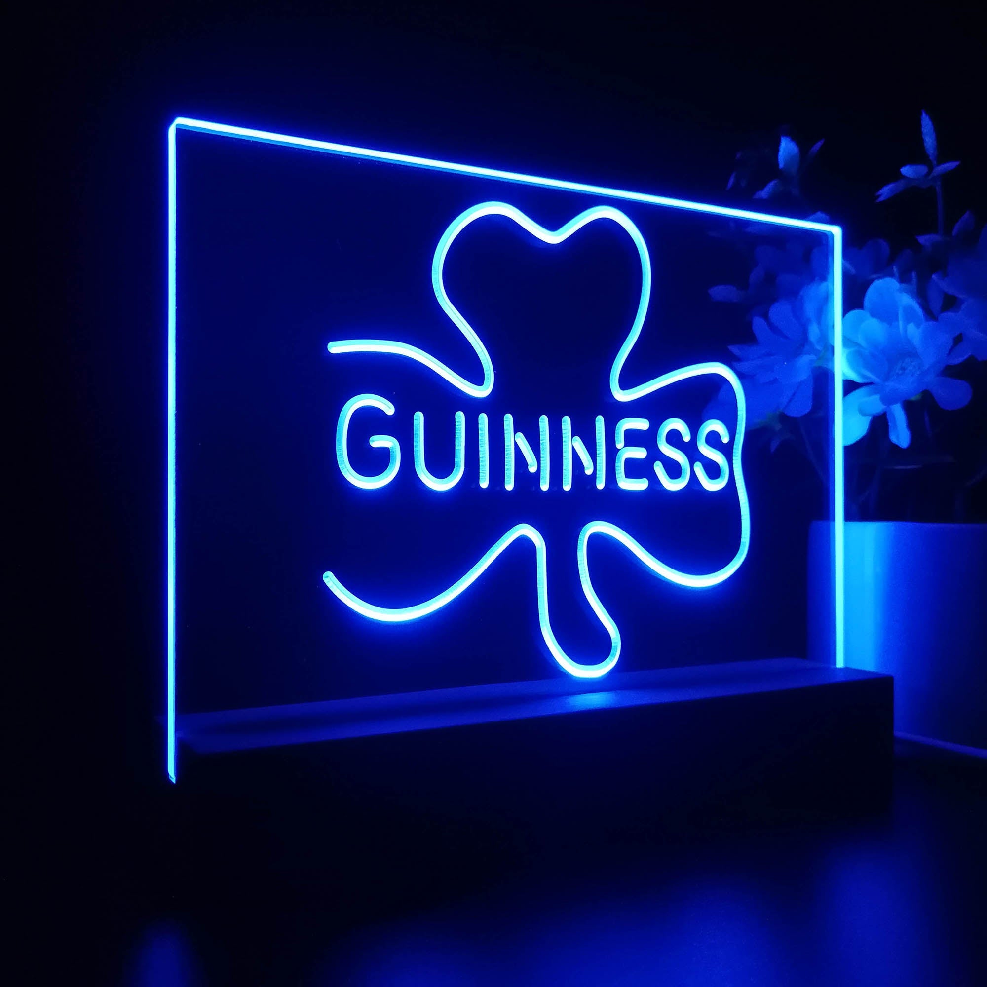 Guinness Shamrock Neon Sign Pub Bar Lamp