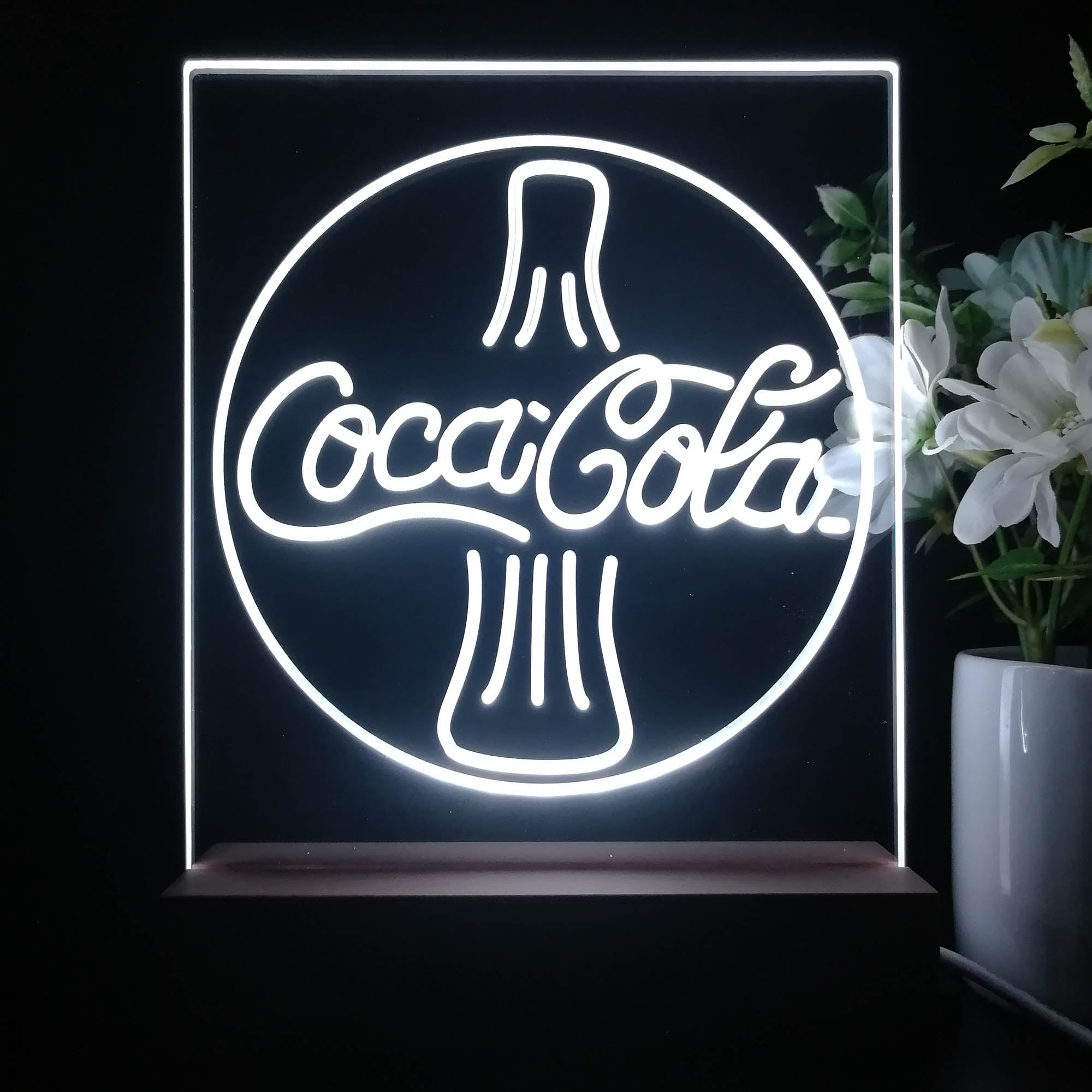 Coca Cola Cokes Bottle Bar Decoration Gifts 3D Illusion Night Light Desk Lamp