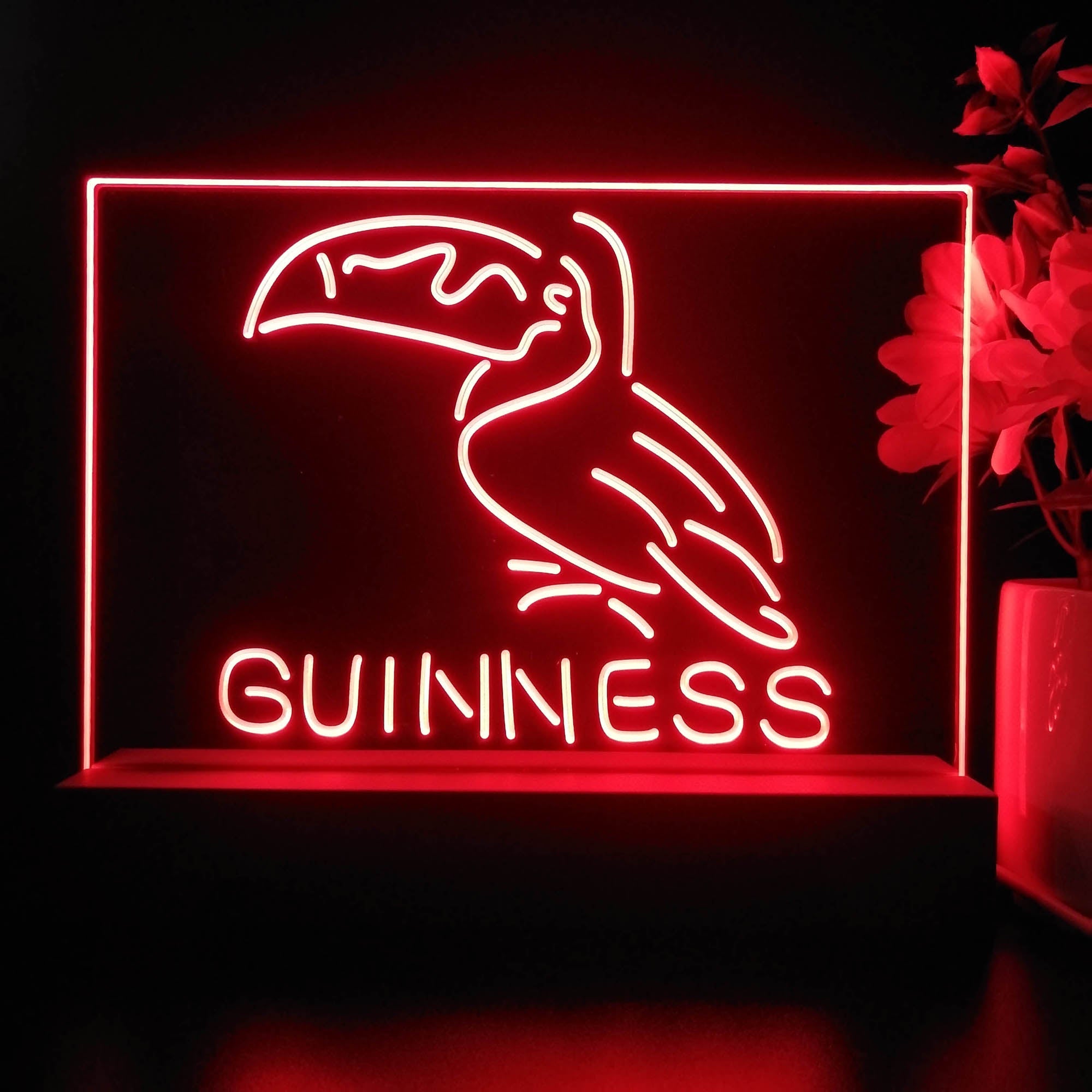 Guinness Toucan Stout Draught Neon Sign Pub Bar Lamp