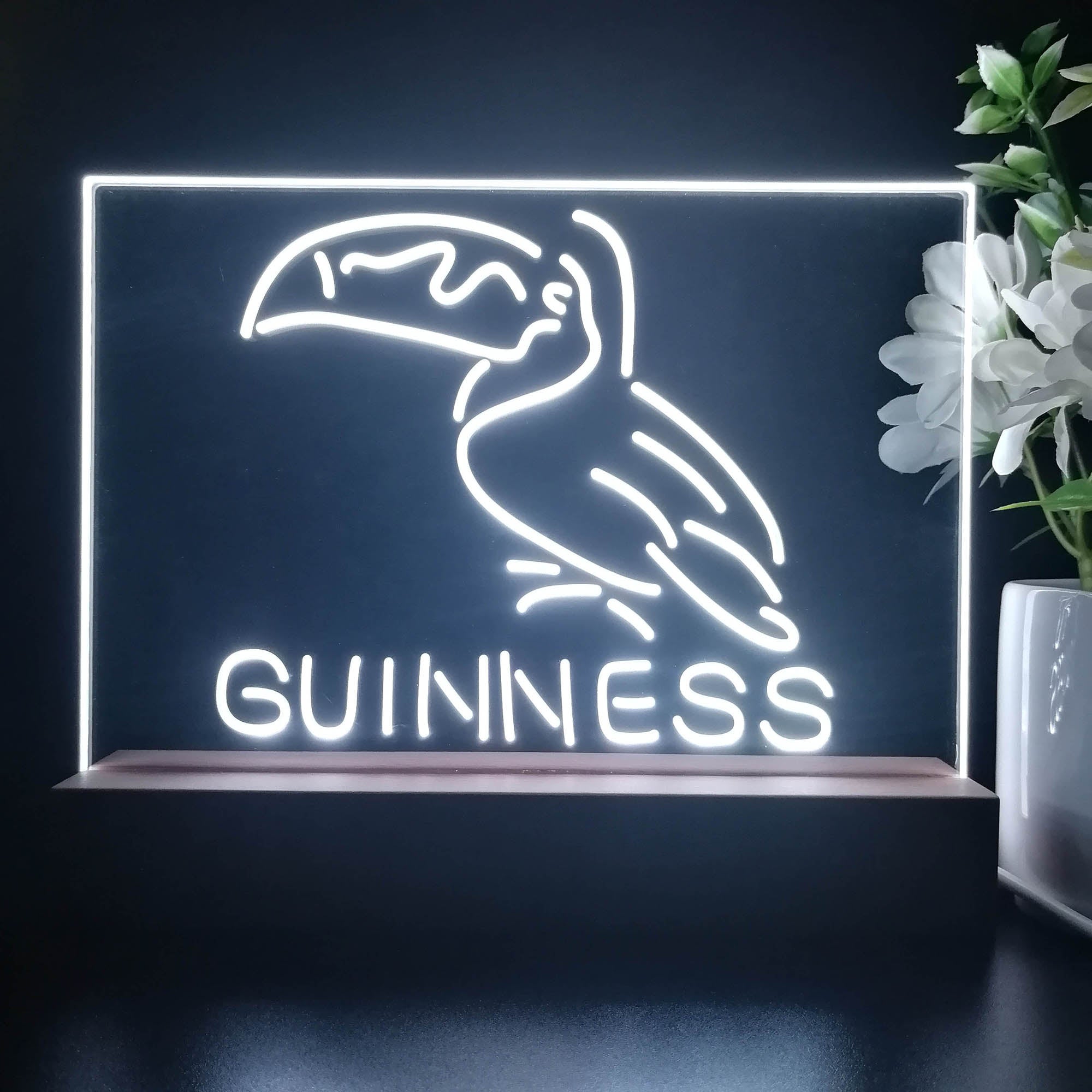 Guinness Toucan Stout Draught Neon Sign Pub Bar Lamp