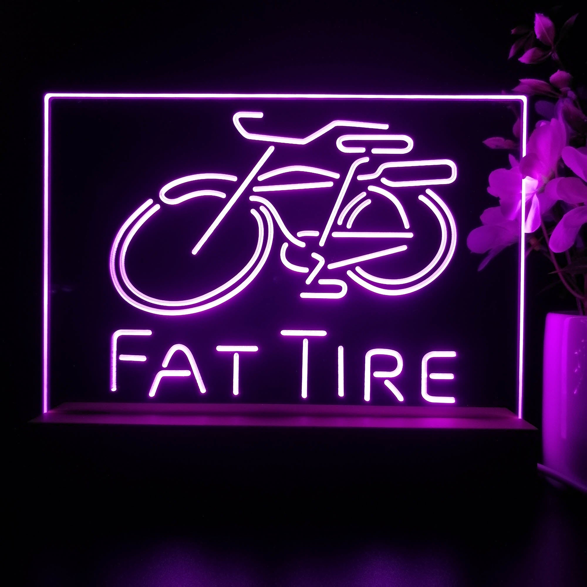 Fat Tire Club Man Cave Neon Sign Pub Bar Lamp