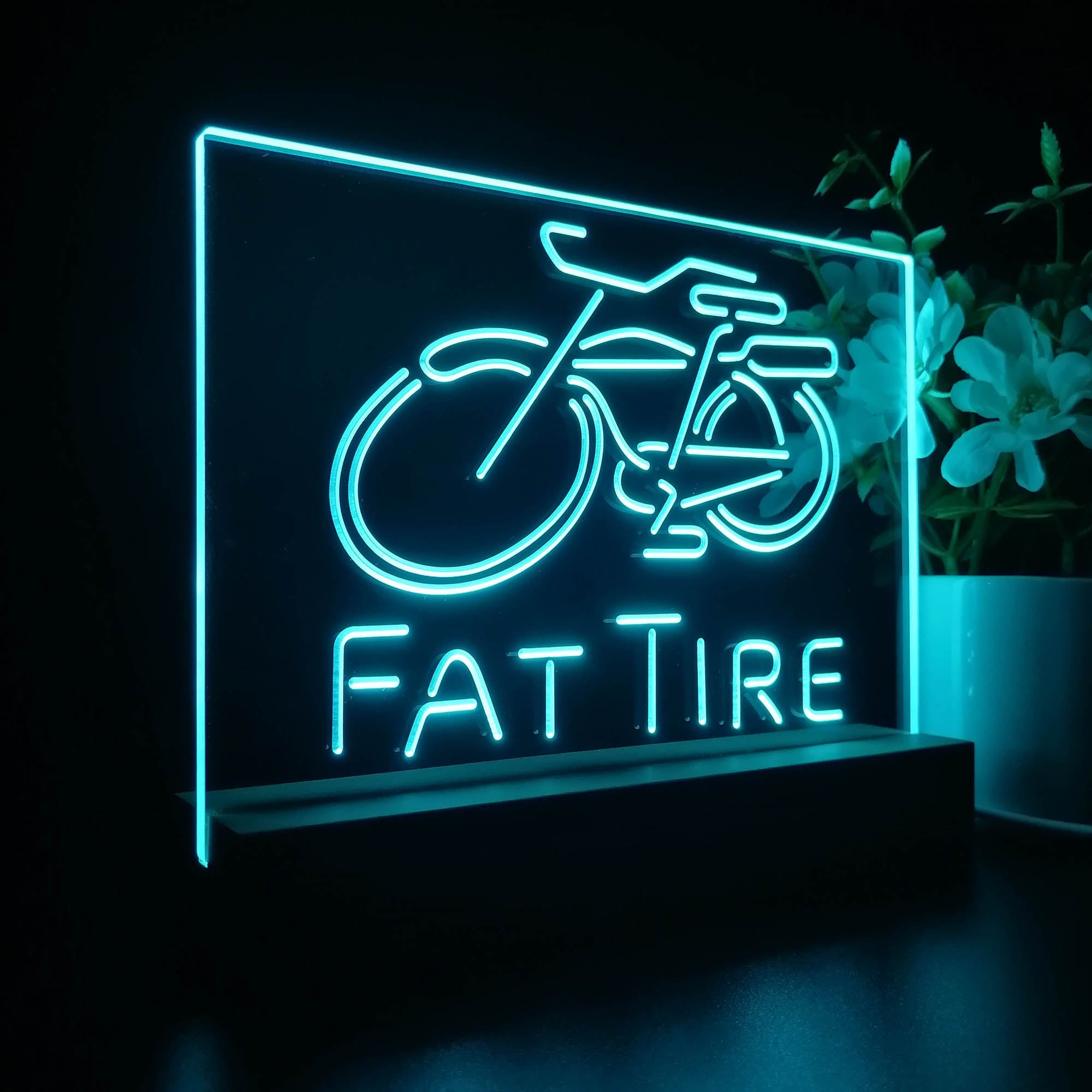 Fat Tire Club Man Cave Neon Sign Pub Bar Lamp