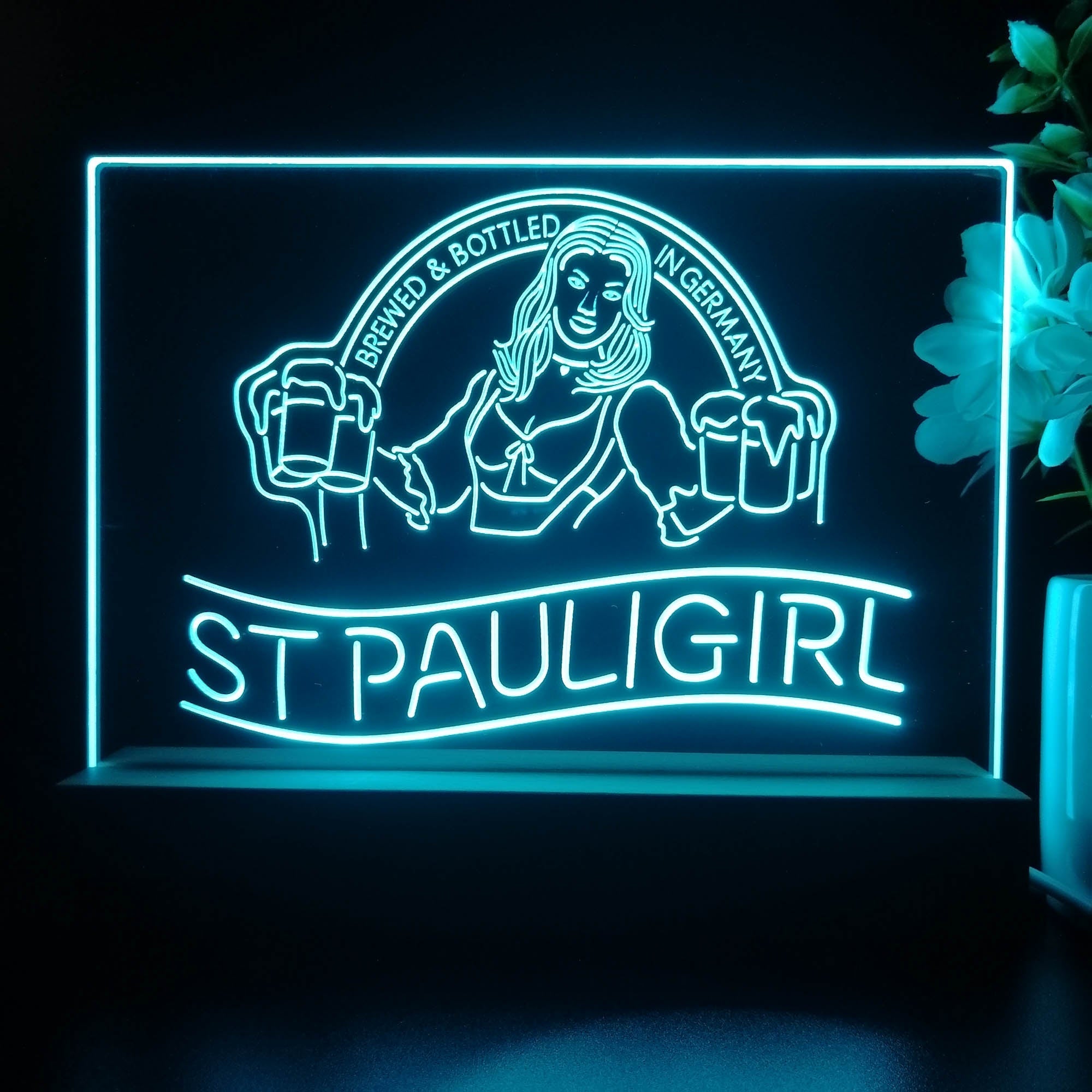 St. Paul Girl Man Cave Neon Sign Pub Bar Lamp