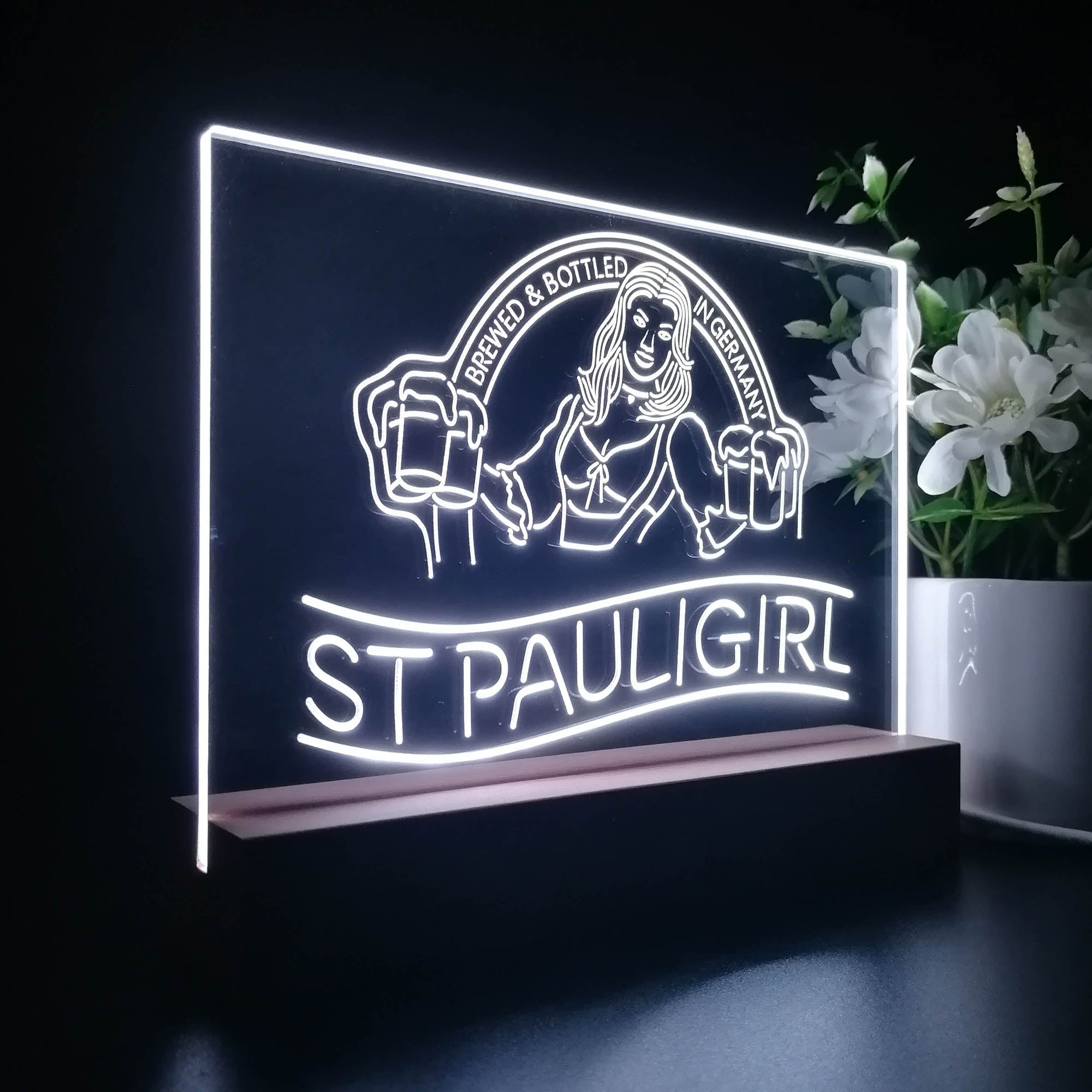 St. Paul Girl Man Cave Neon Sign Pub Bar Lamp