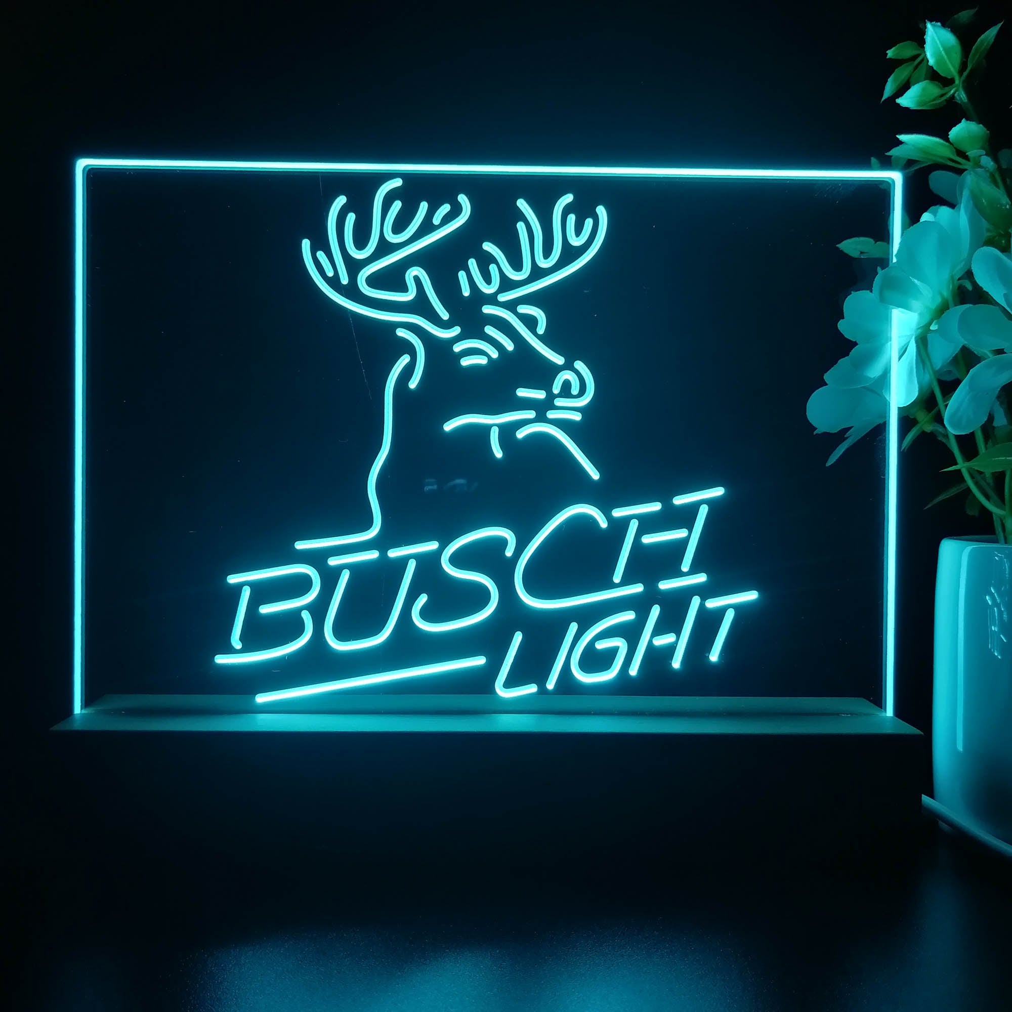 Busch Light Beer Deer Bar Neon Sign Pub Bar Lamp
