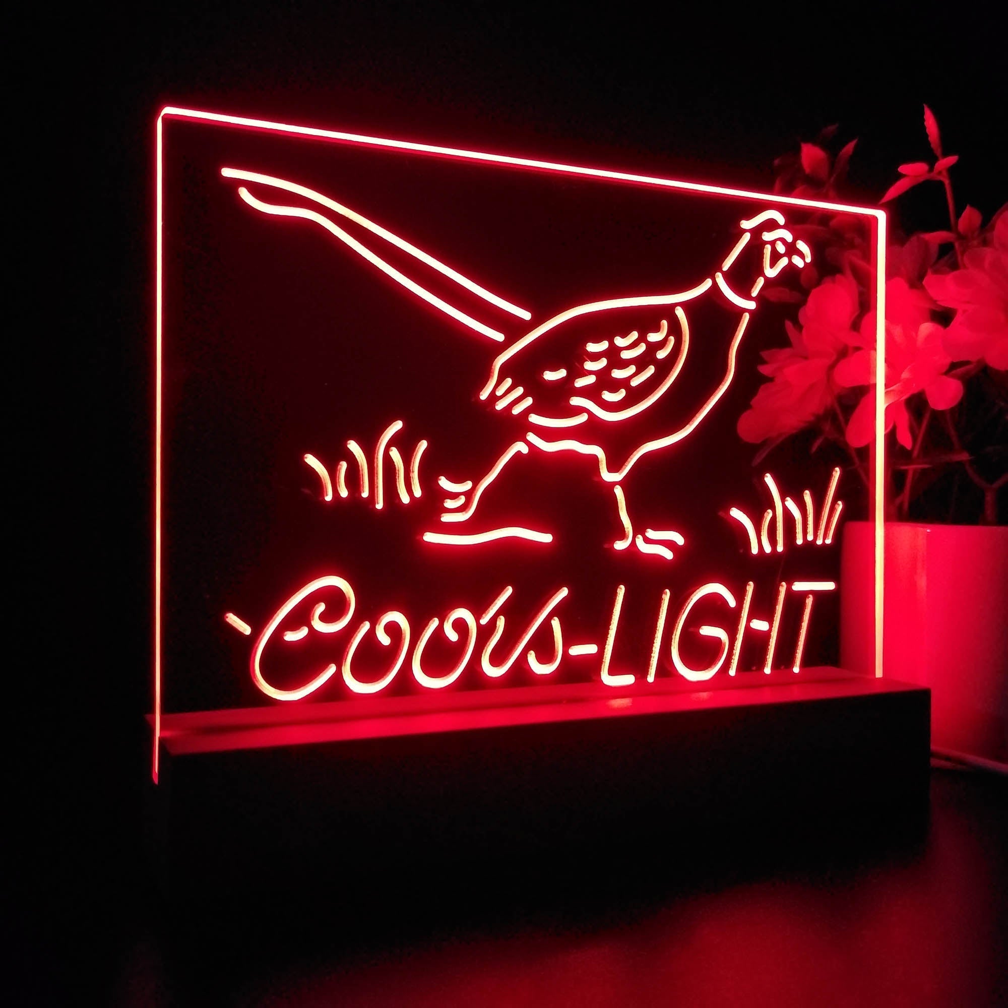Coors Light Pheasant Man Cave Neon Sign Pub Bar Lamp