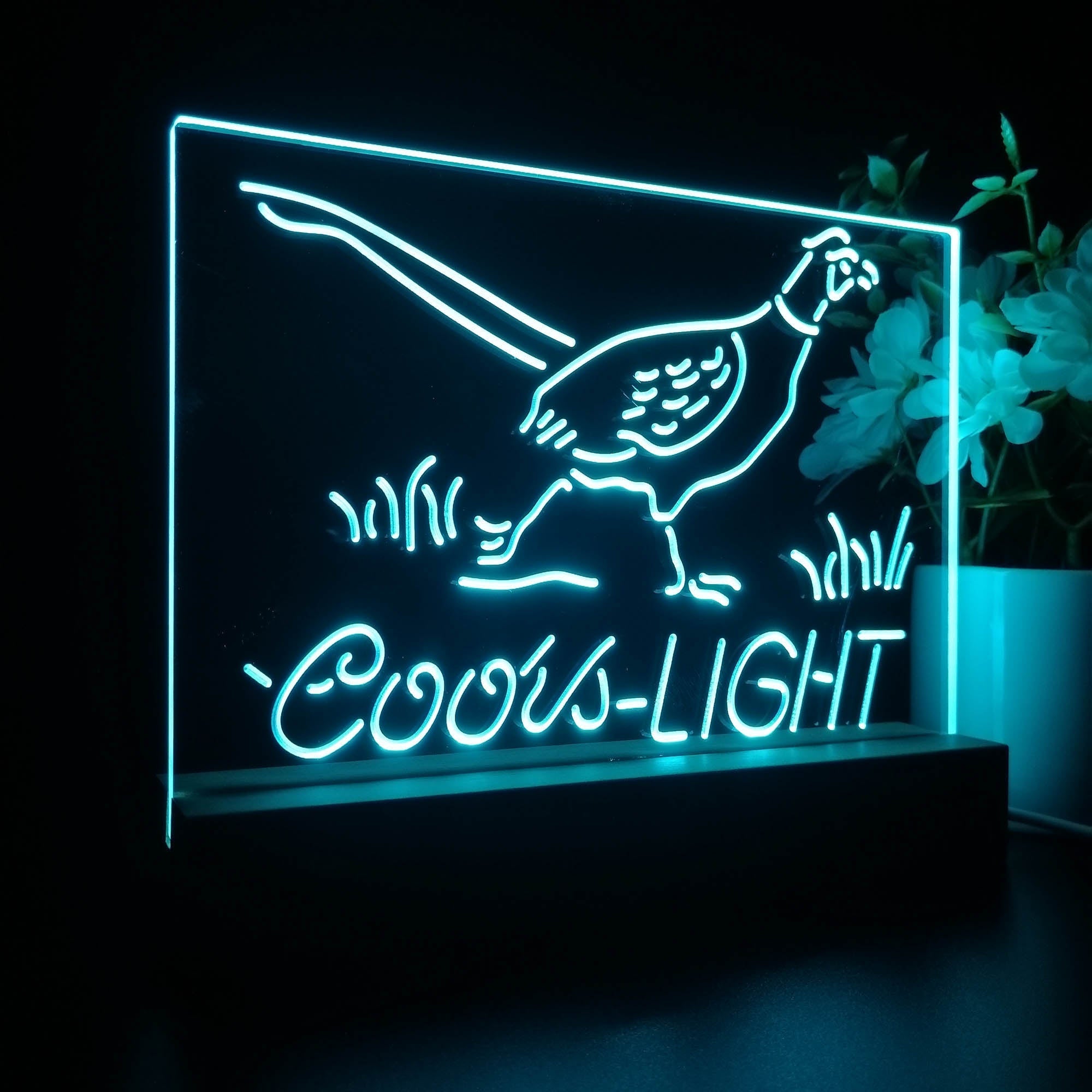 Coors Light Pheasant Man Cave Neon Sign Pub Bar Lamp
