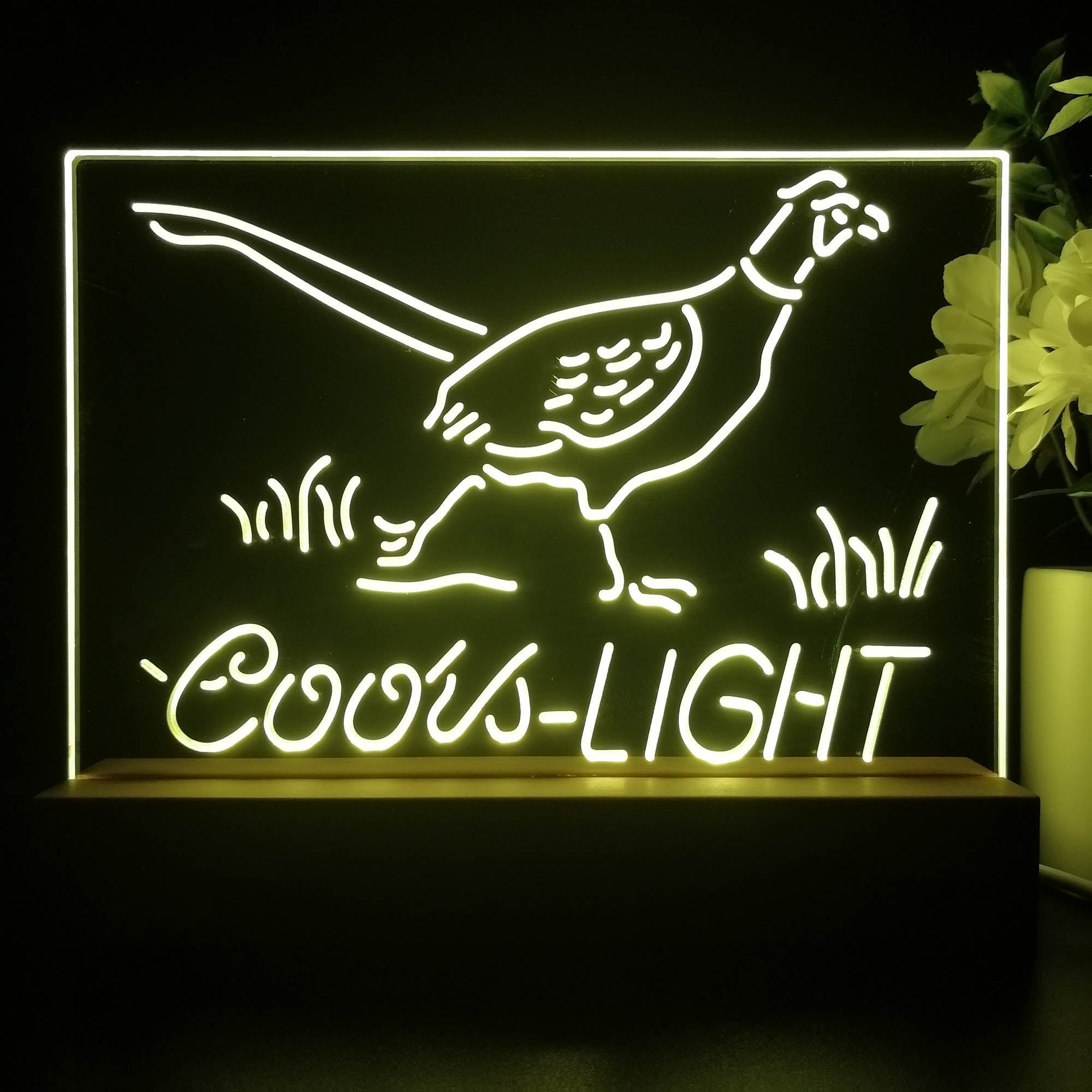 Coors Light Pheasant Man Cave Neon Sign Pub Bar Lamp