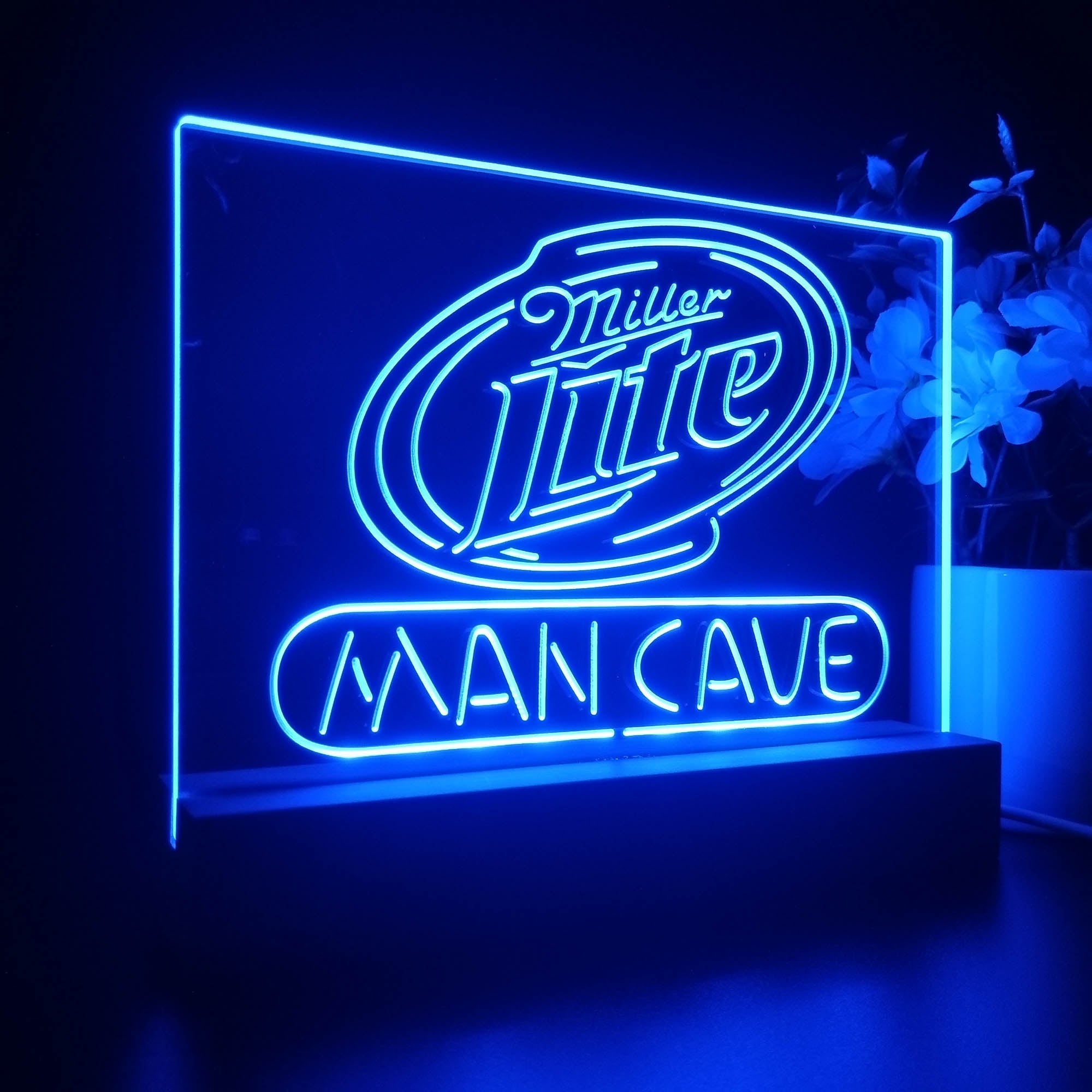 Miller Lite Man Cave Beer Bar Neon Sign Pub Bar Lamp