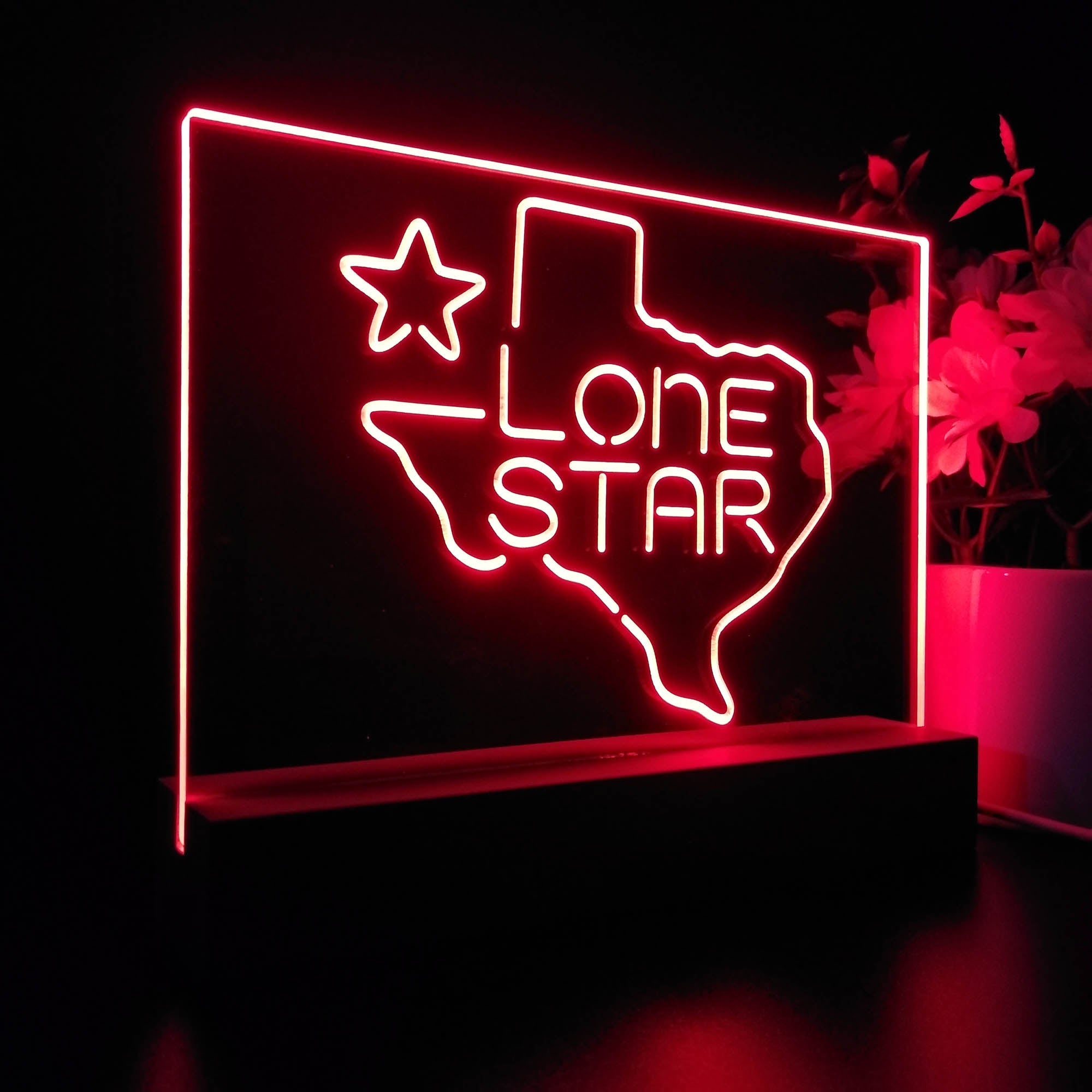 Texas Lone Star Beer Bar Neon Sign Pub Bar Lamp