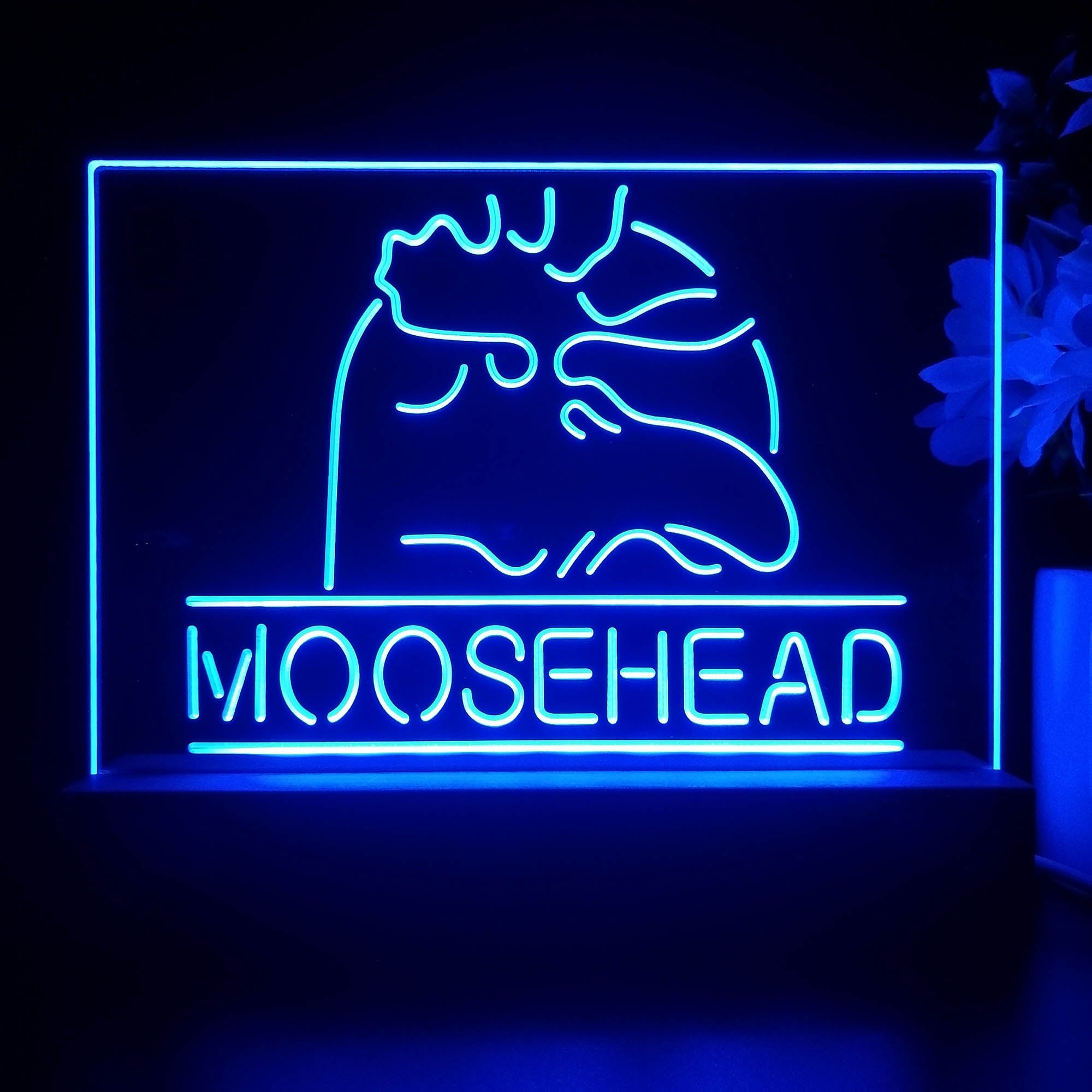 Moosehead Lager Beer Man Cave Neon Sign Pub Bar Lamp