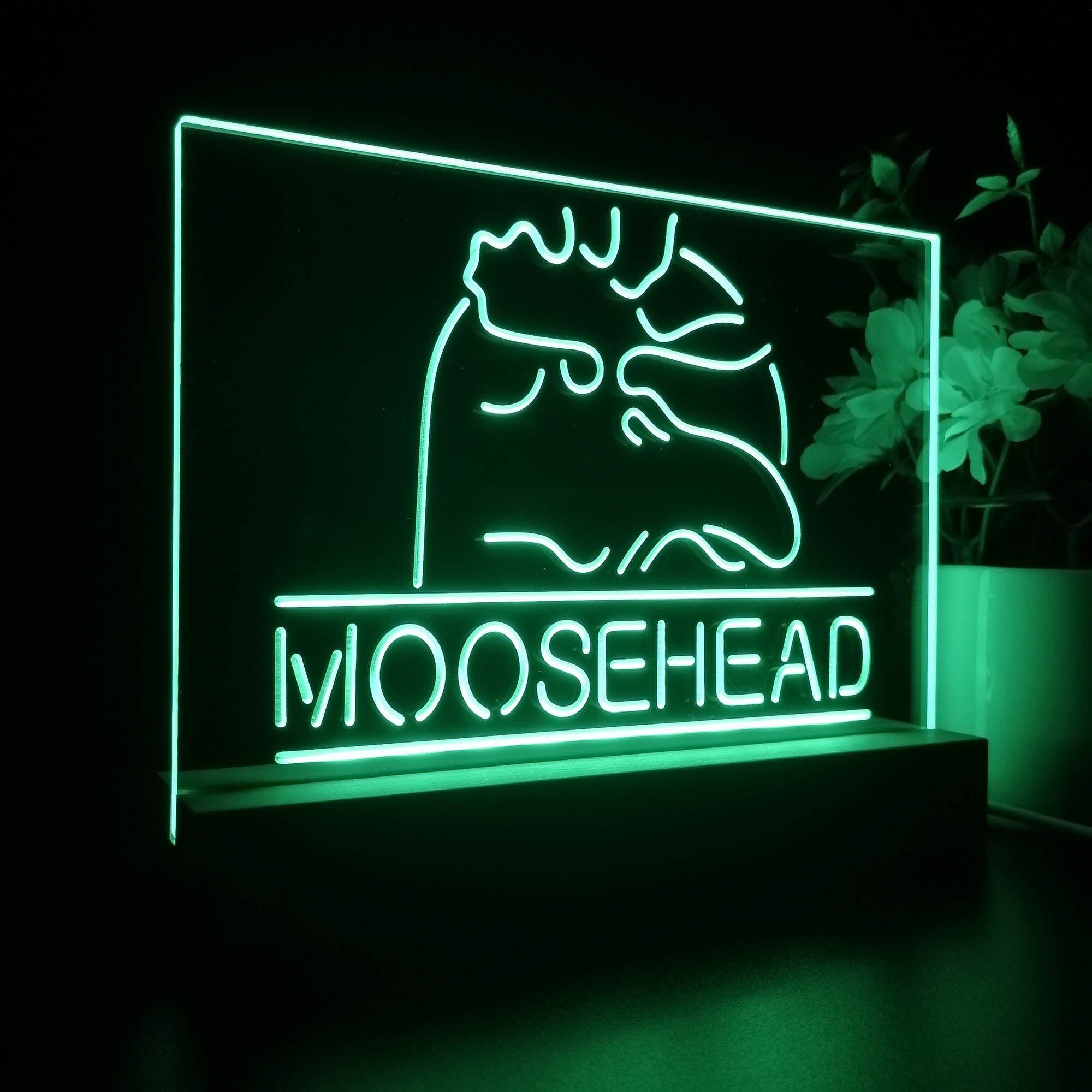 Moosehead Lager Beer Man Cave Neon Sign Pub Bar Lamp