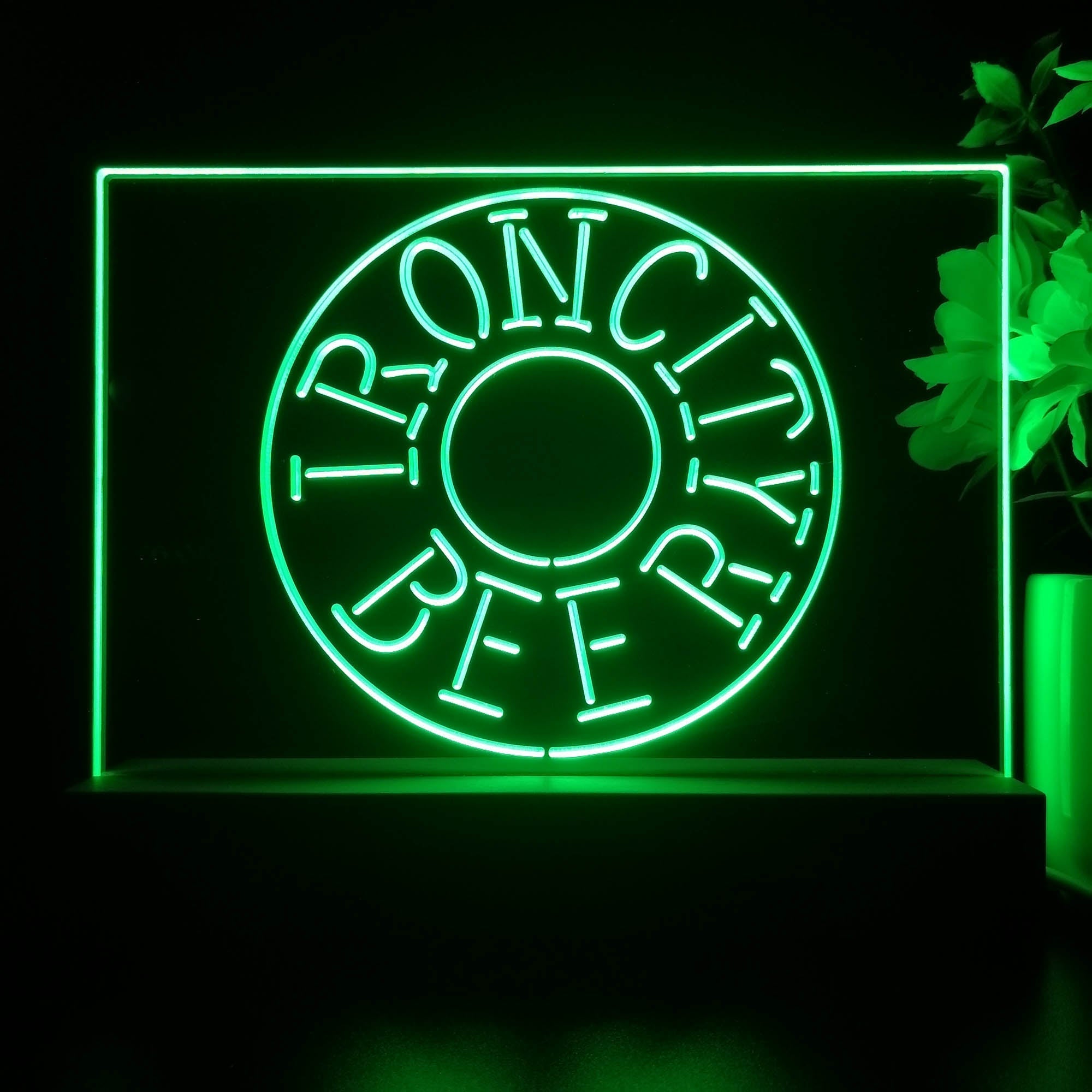 Iron City Beer Neon Sign Pub Bar Lamp