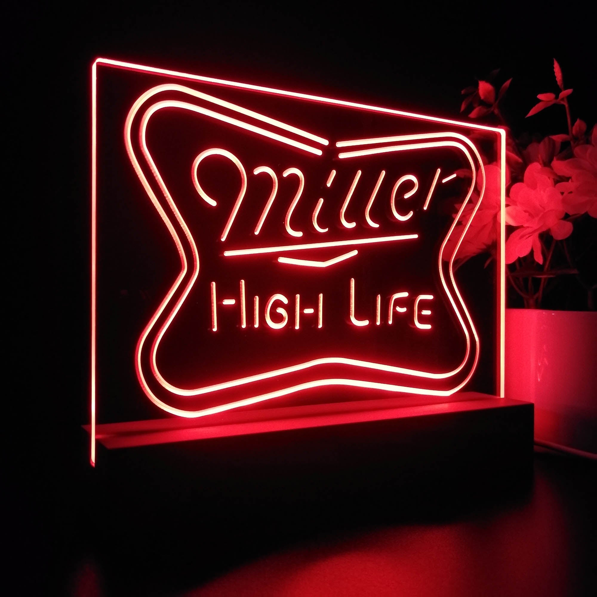 Miller High Life Beer Neon Sign Pub Bar Lamp