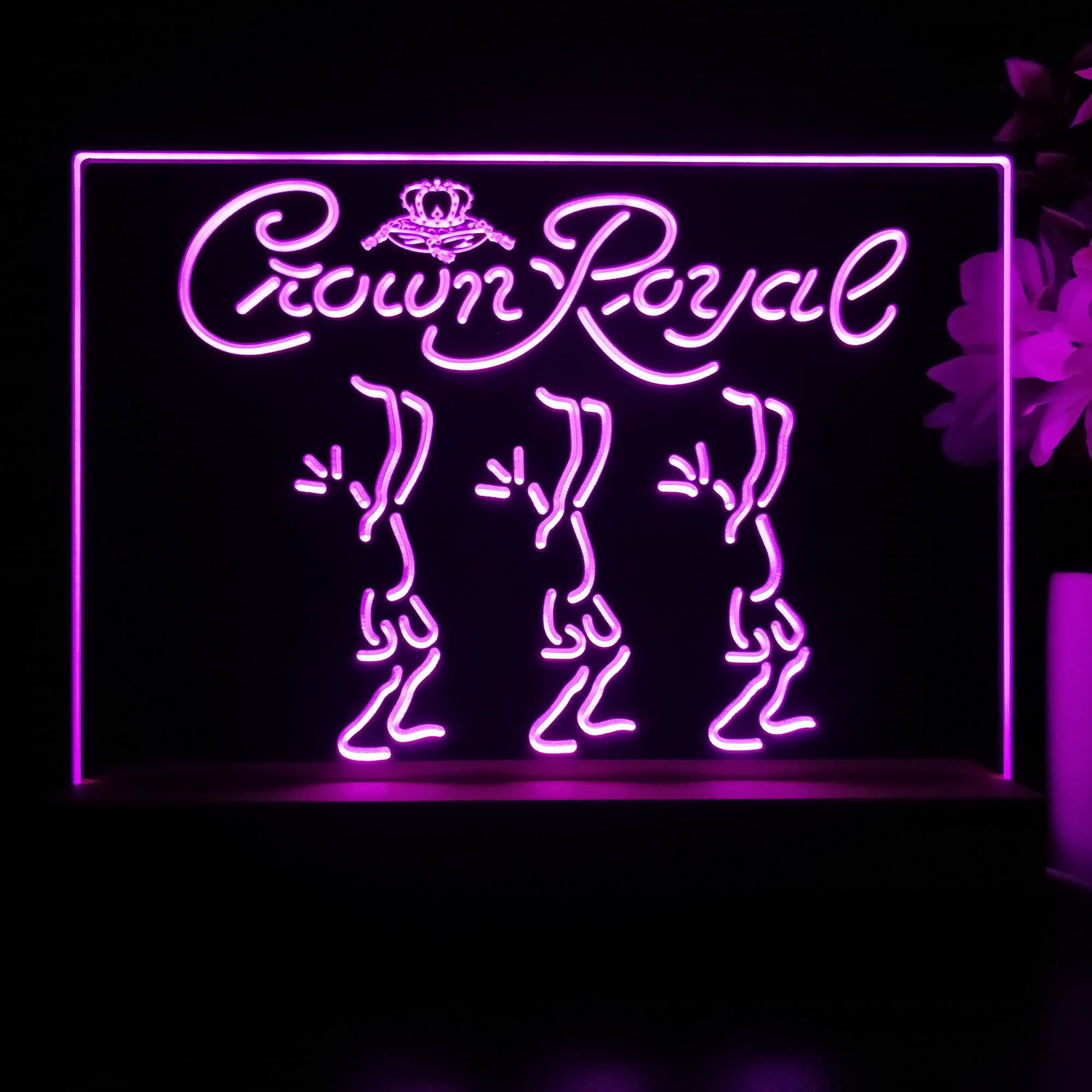 Crown Royal Beer Neon Sign Pub Bar Lamp
