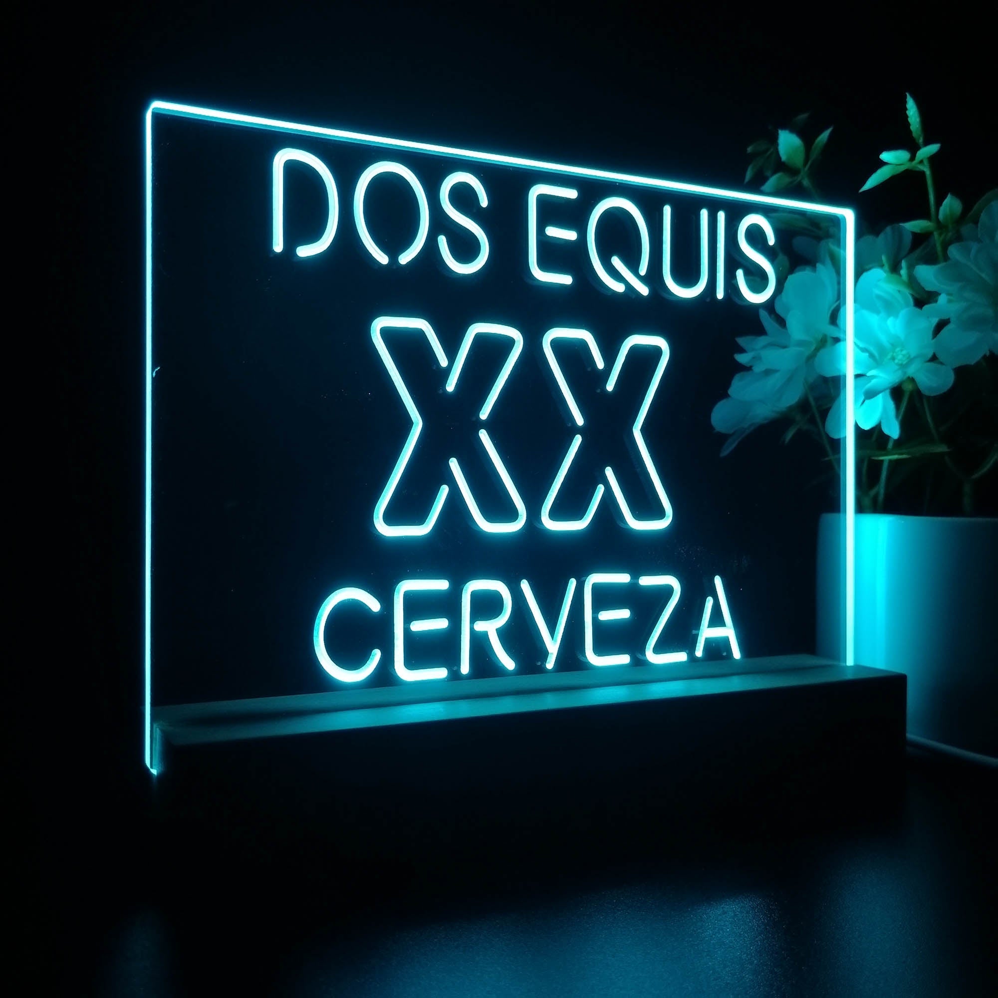 Dos Equis XX Cerveza Neon Sign Pub Bar Lamp