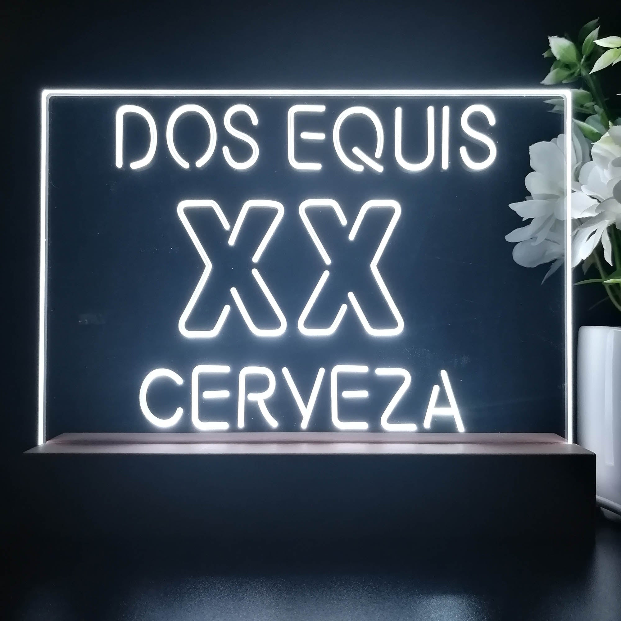 Dos Equis XX Cerveza Neon Sign Pub Bar Lamp