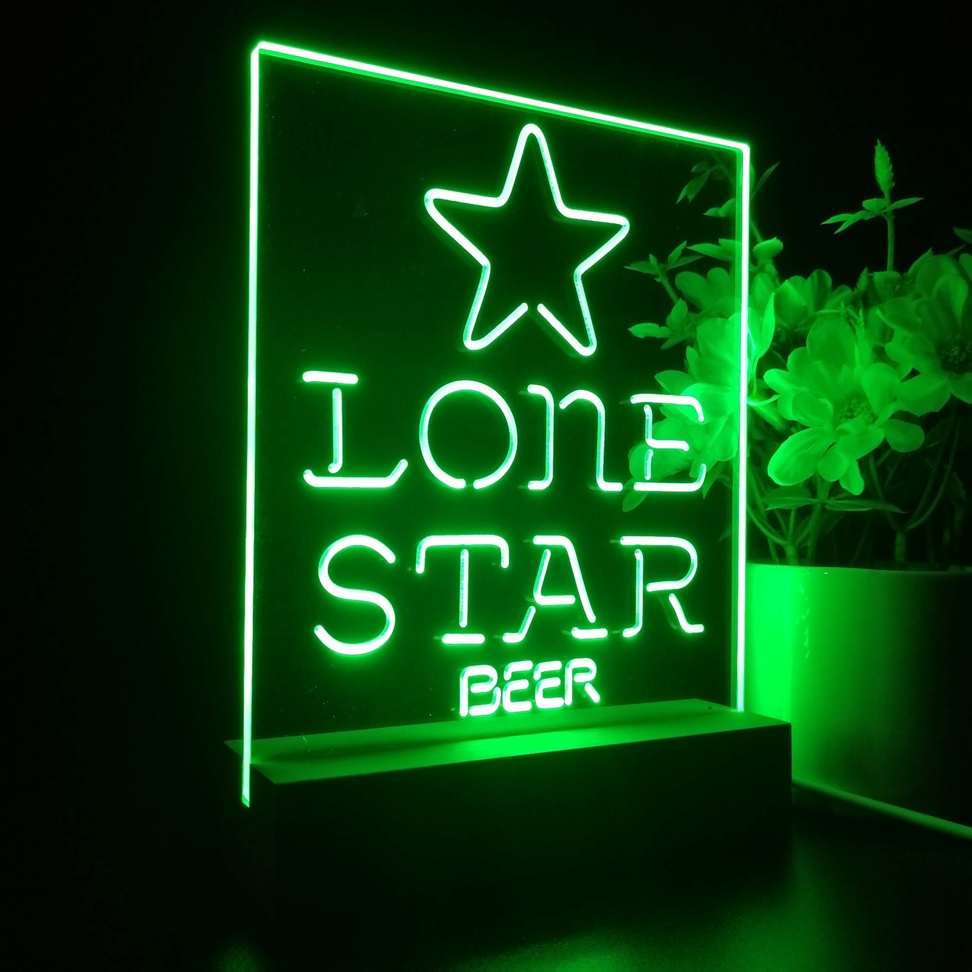 Lone Star Beer Bar Night Light Neon Pub Bar Lamp