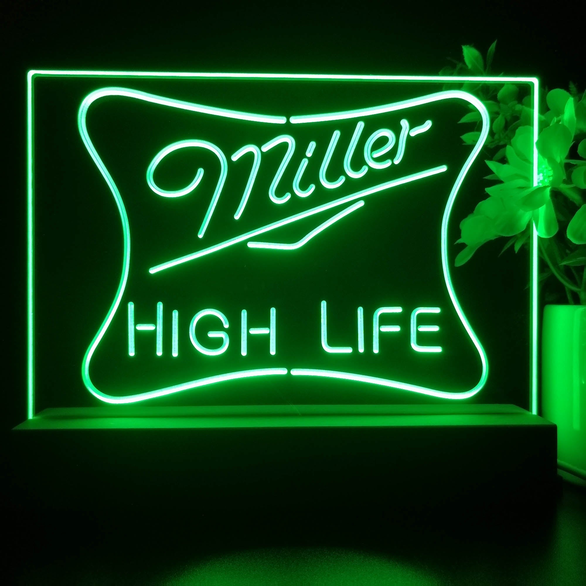 Miller High Life Beer Neon Sign Pub Bar Lamp