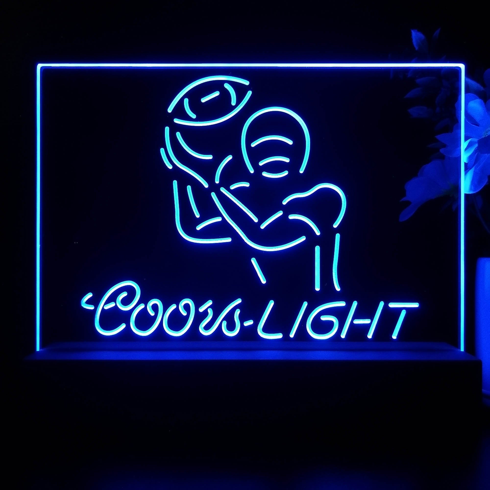 Coors Light American Football Neon Sign Pub Bar Lamp