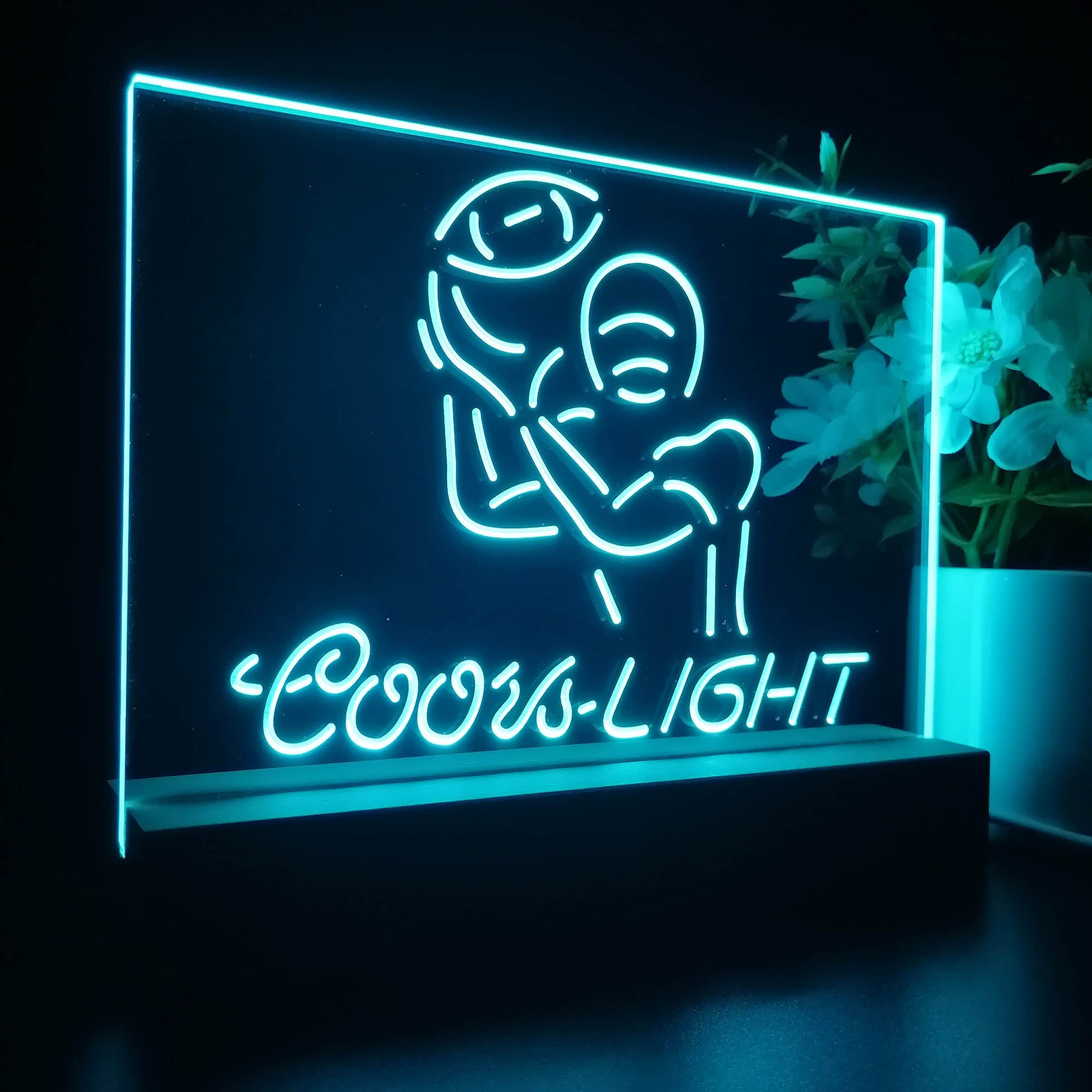 Coors Light American Football Neon Sign Pub Bar Lamp