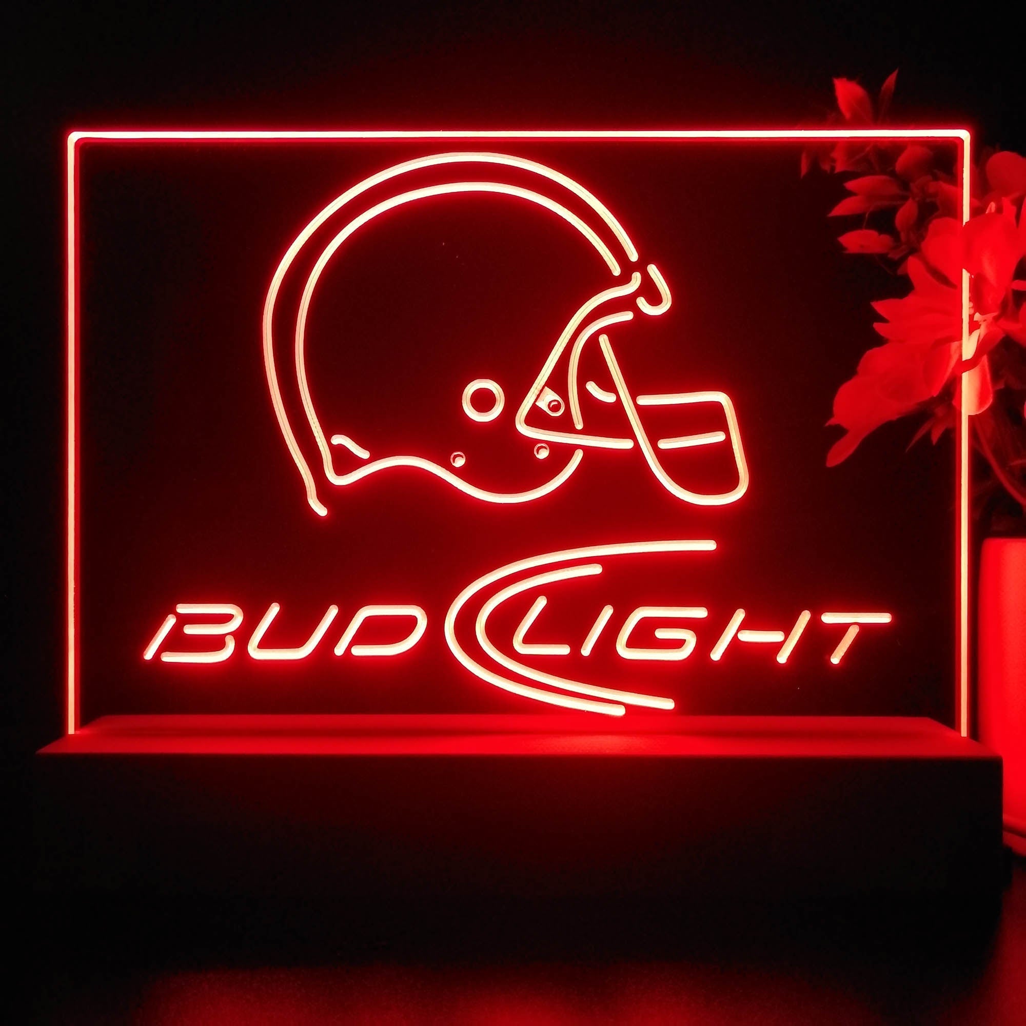 Bud Light Helmet Football Club Neon Sign Pub Bar Lamp