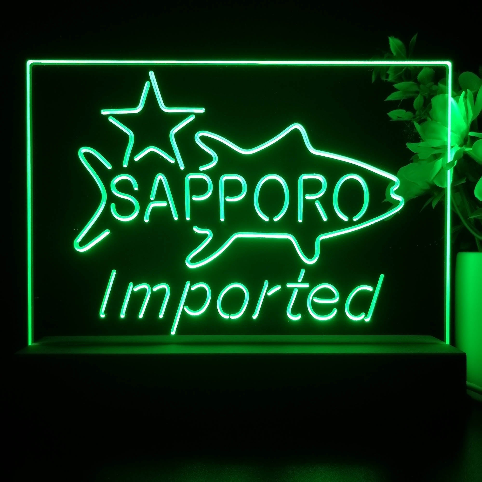 Sapporo Beer Bar Neon Sign Pub Bar Lamp
