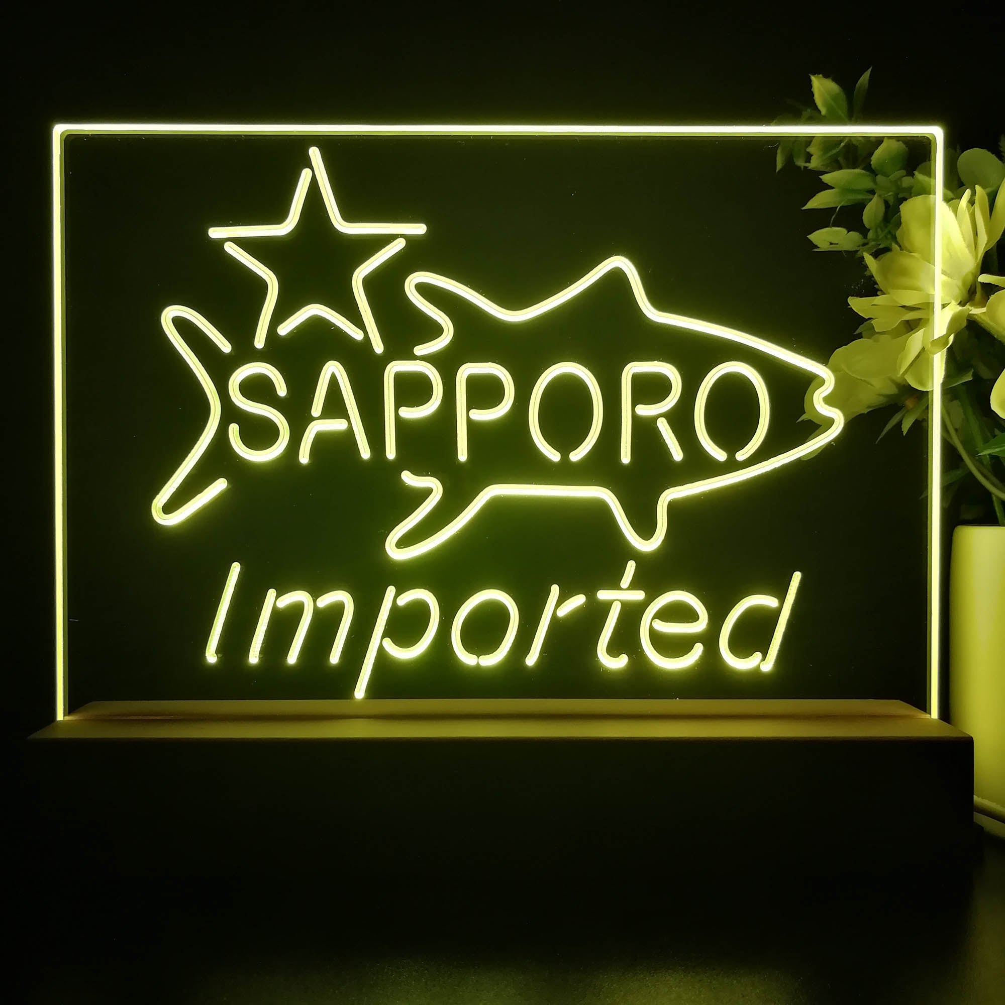 Sapporo Beer Bar Neon Sign Pub Bar Lamp