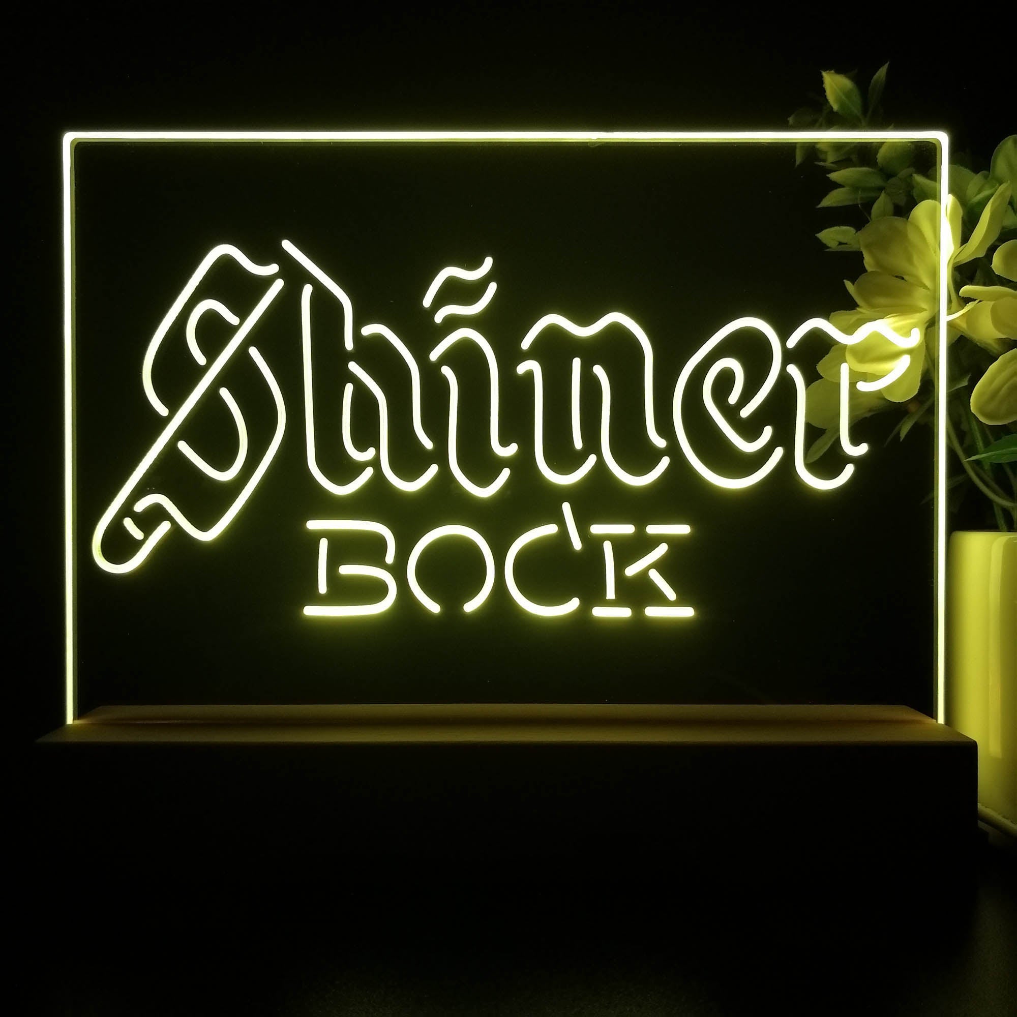 Shiner Bock Beer Neon Sign Pub Bar Lamp