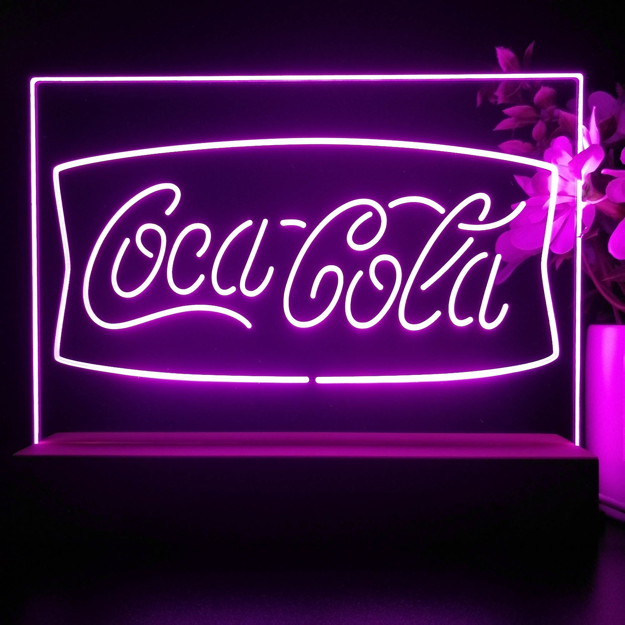 Classic Coca Cola Neon Sign Pub Bar Lamp
