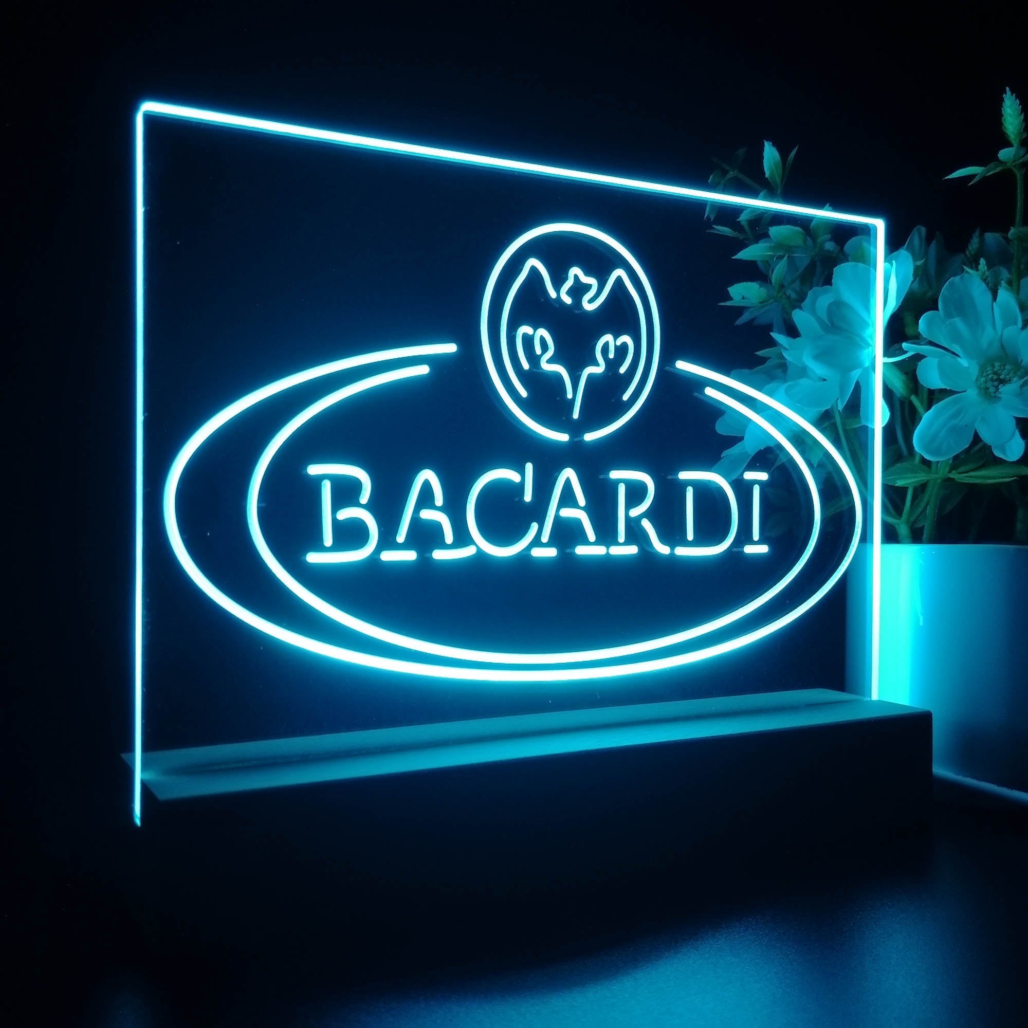 Bacardi Rum Neon Sign Pub Bar Lamp