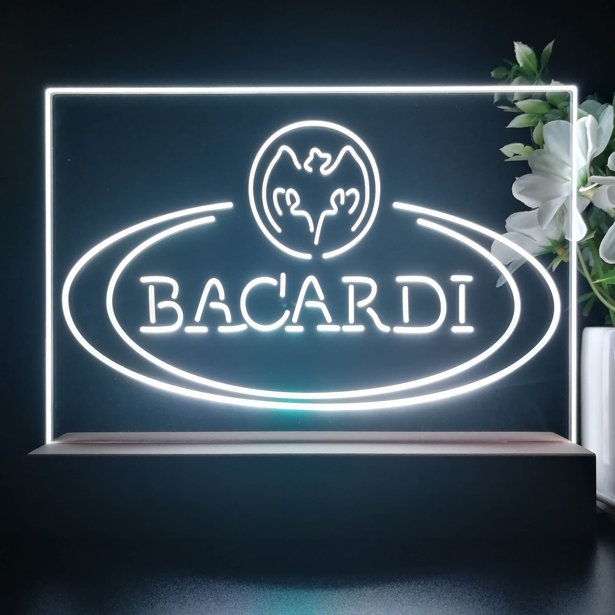 Bacardi Rum Neon Sign Pub Bar Lamp