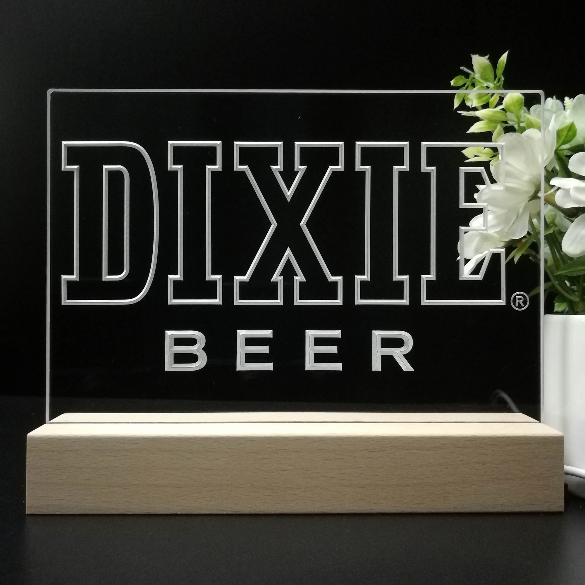 Dixie Beer Neon Sign Pub Bar Lamp