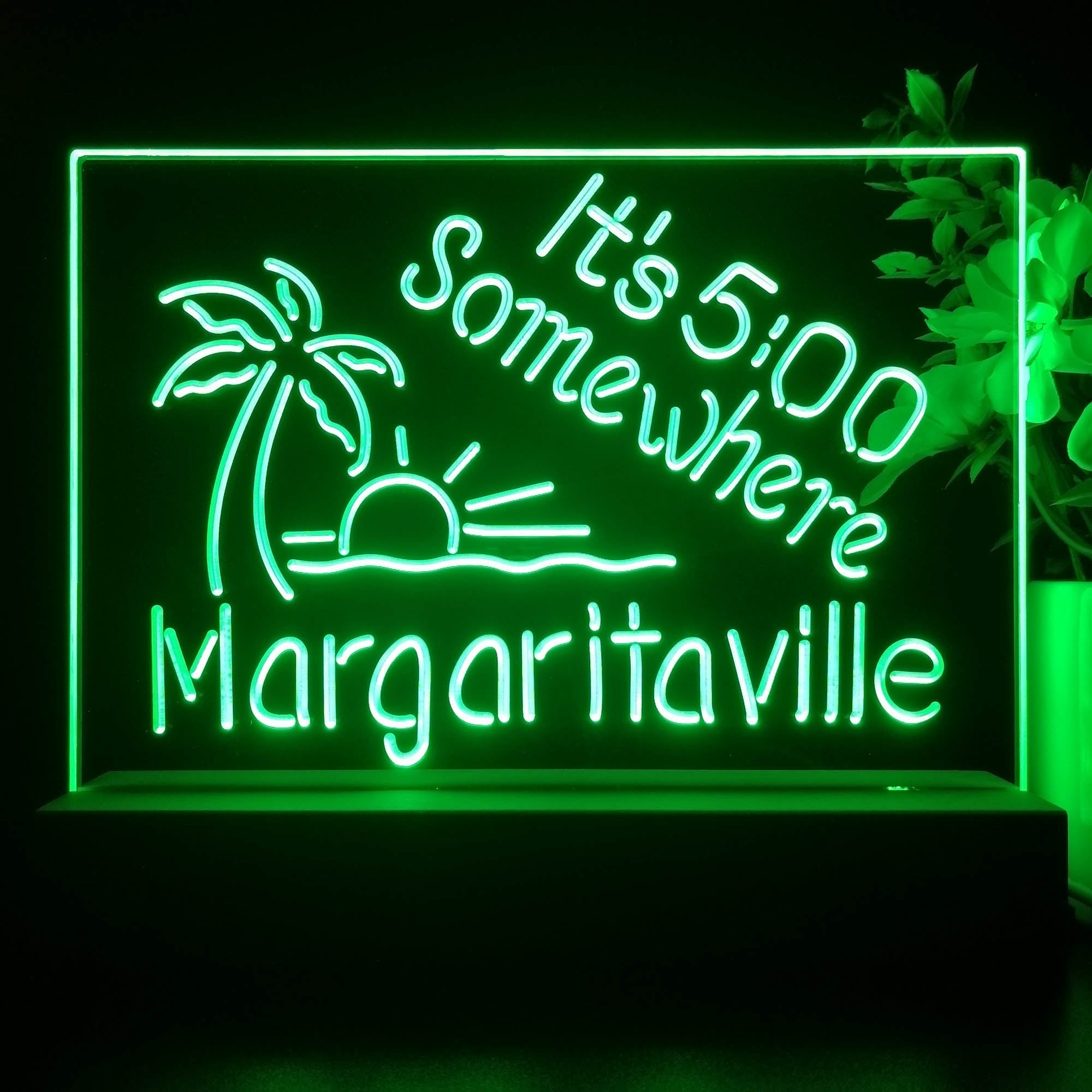 It's 500 Somewhere Margaritaville Neon Sign Pub Bar Lamp
