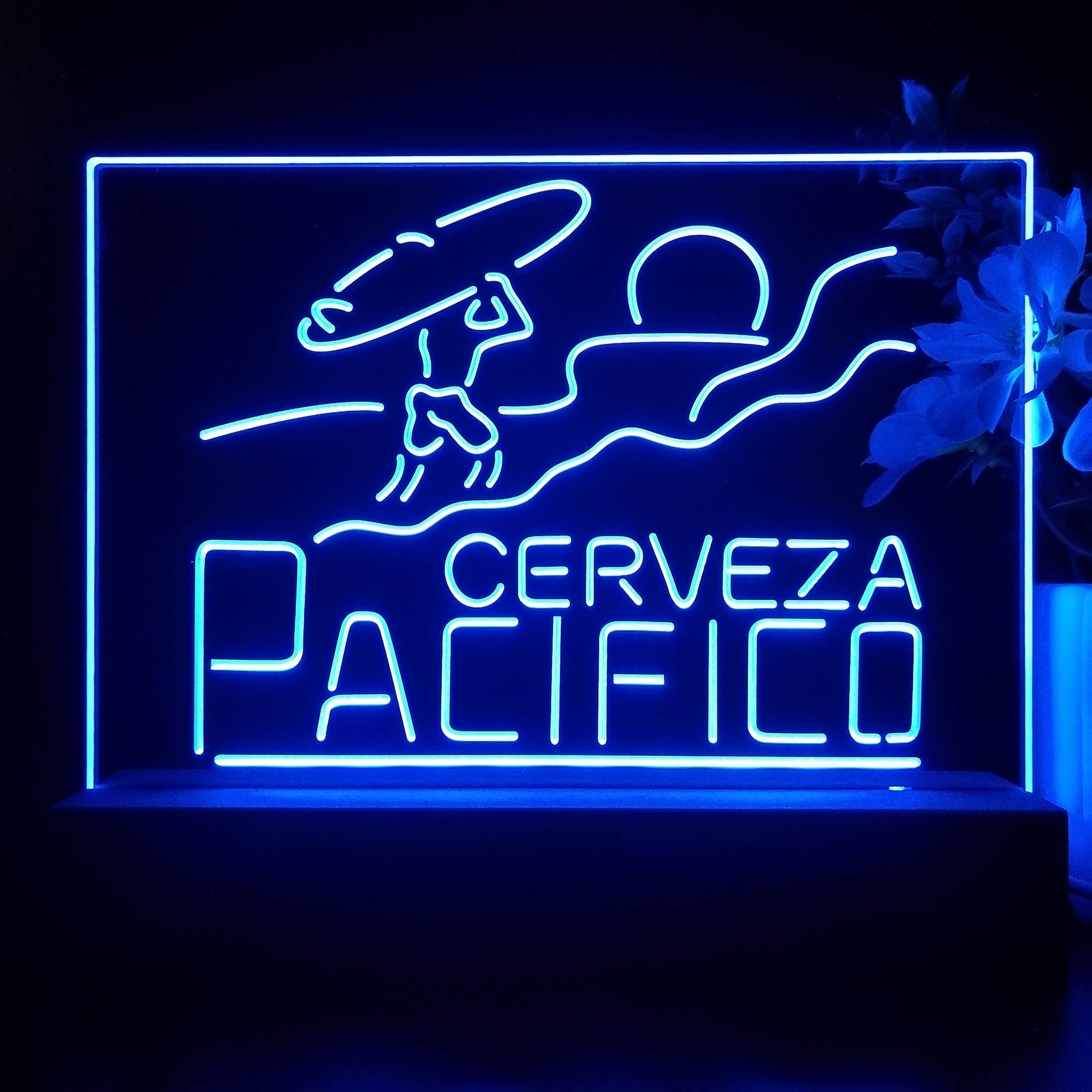Pacifico Clara Mexican Cerveza Neon Sign Pub Bar Lamp