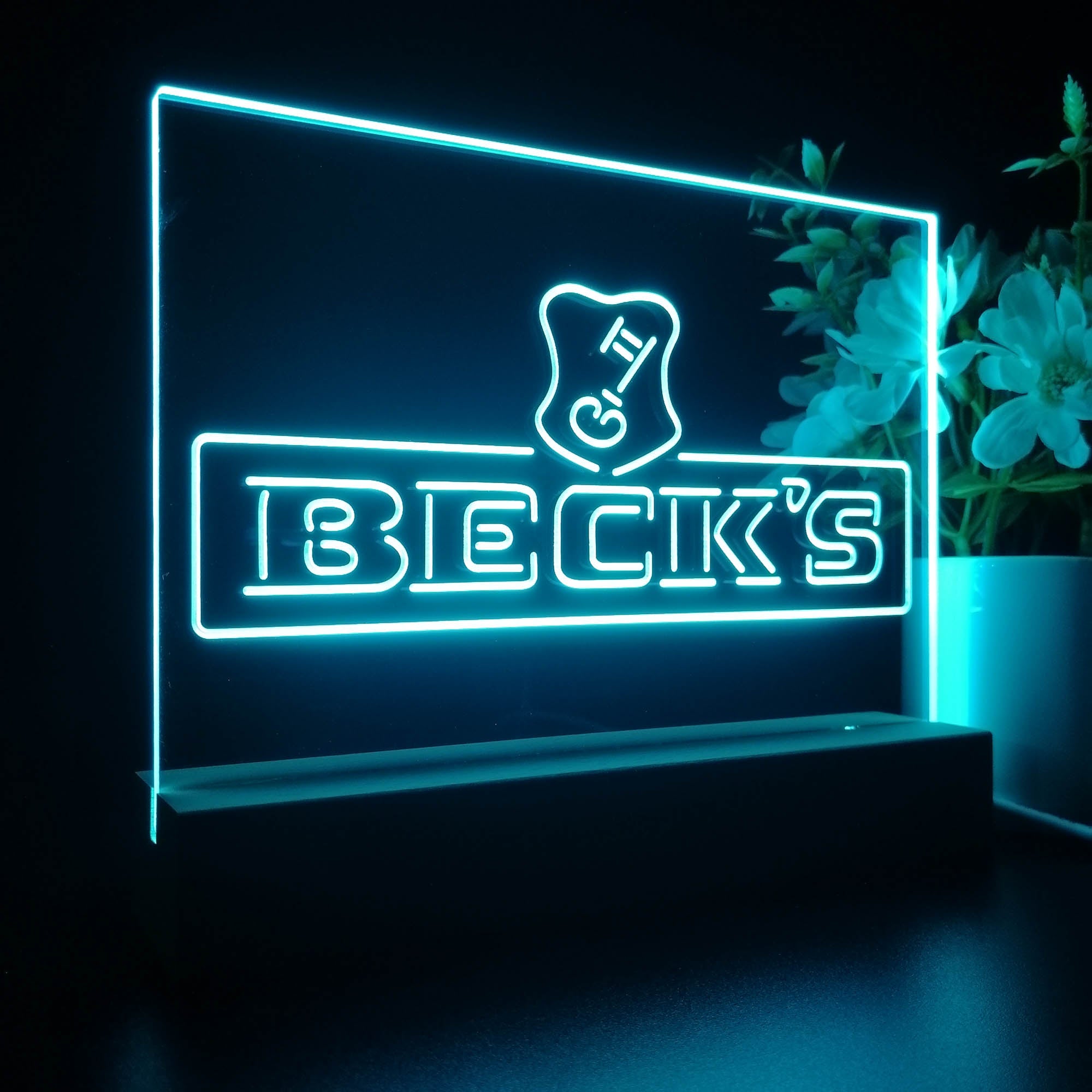 Beck's Beer Neon Sign Pub Bar Lamp
